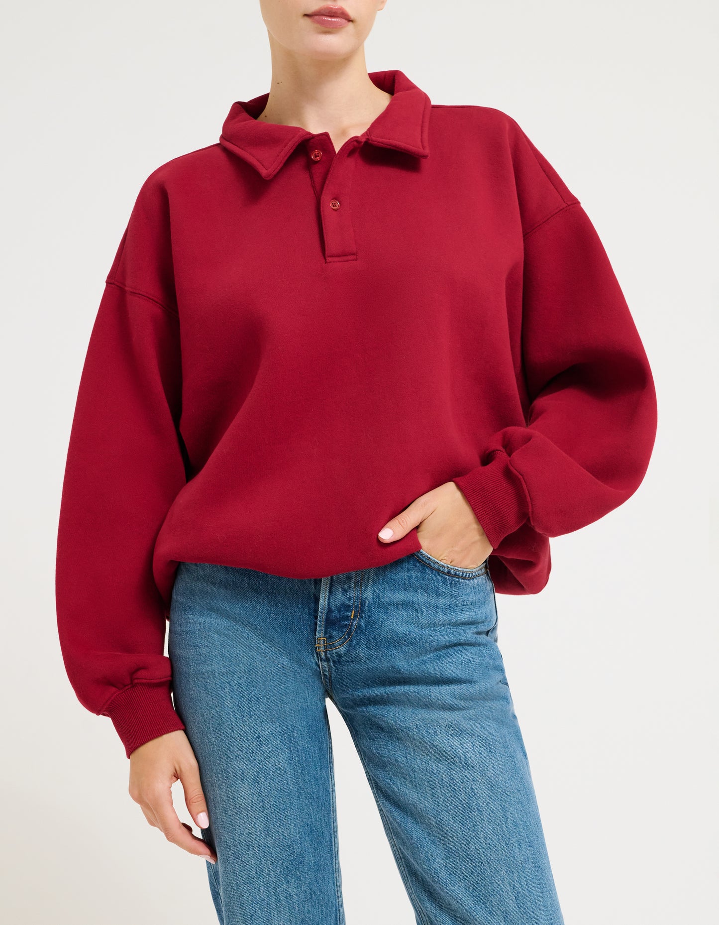 Airport Sweatshirt | Merlot