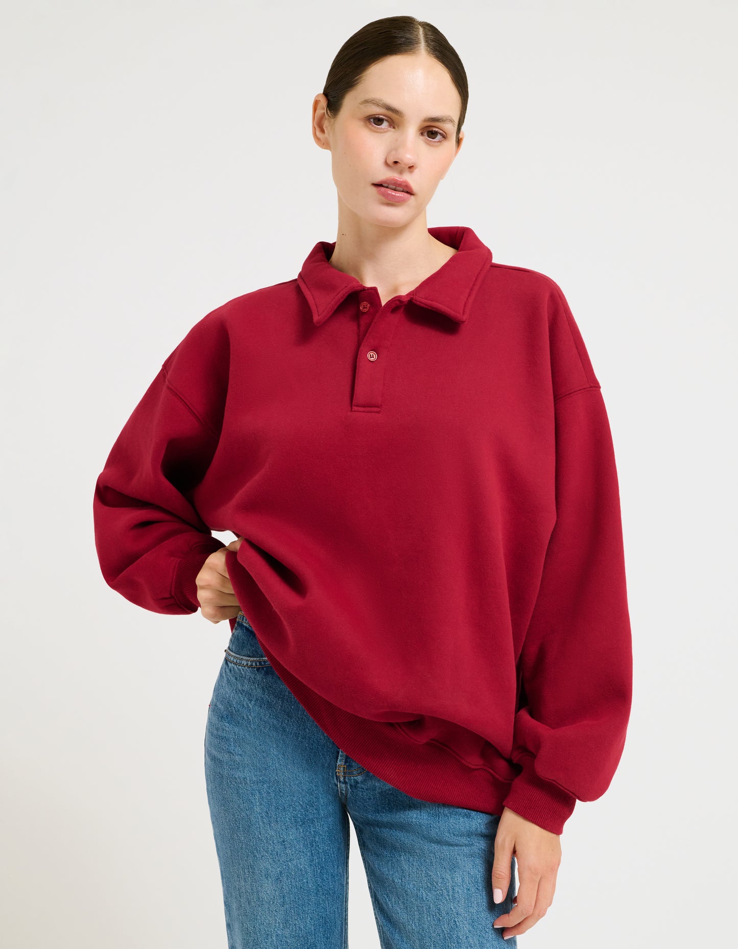 Airport Sweatshirt | Merlot
