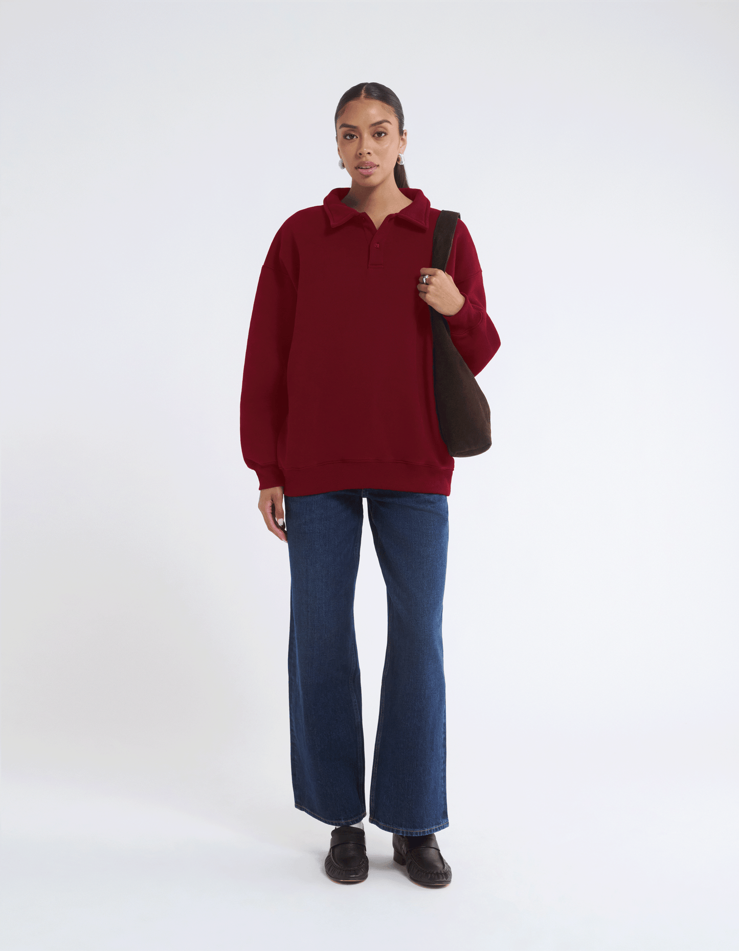 Airport Sweatshirt | Merlot