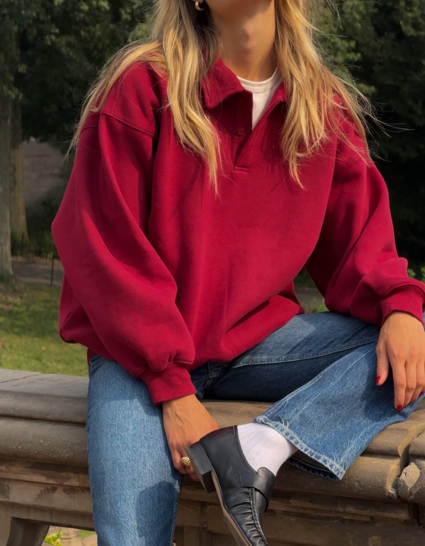 Airport Sweatshirt | Merlot