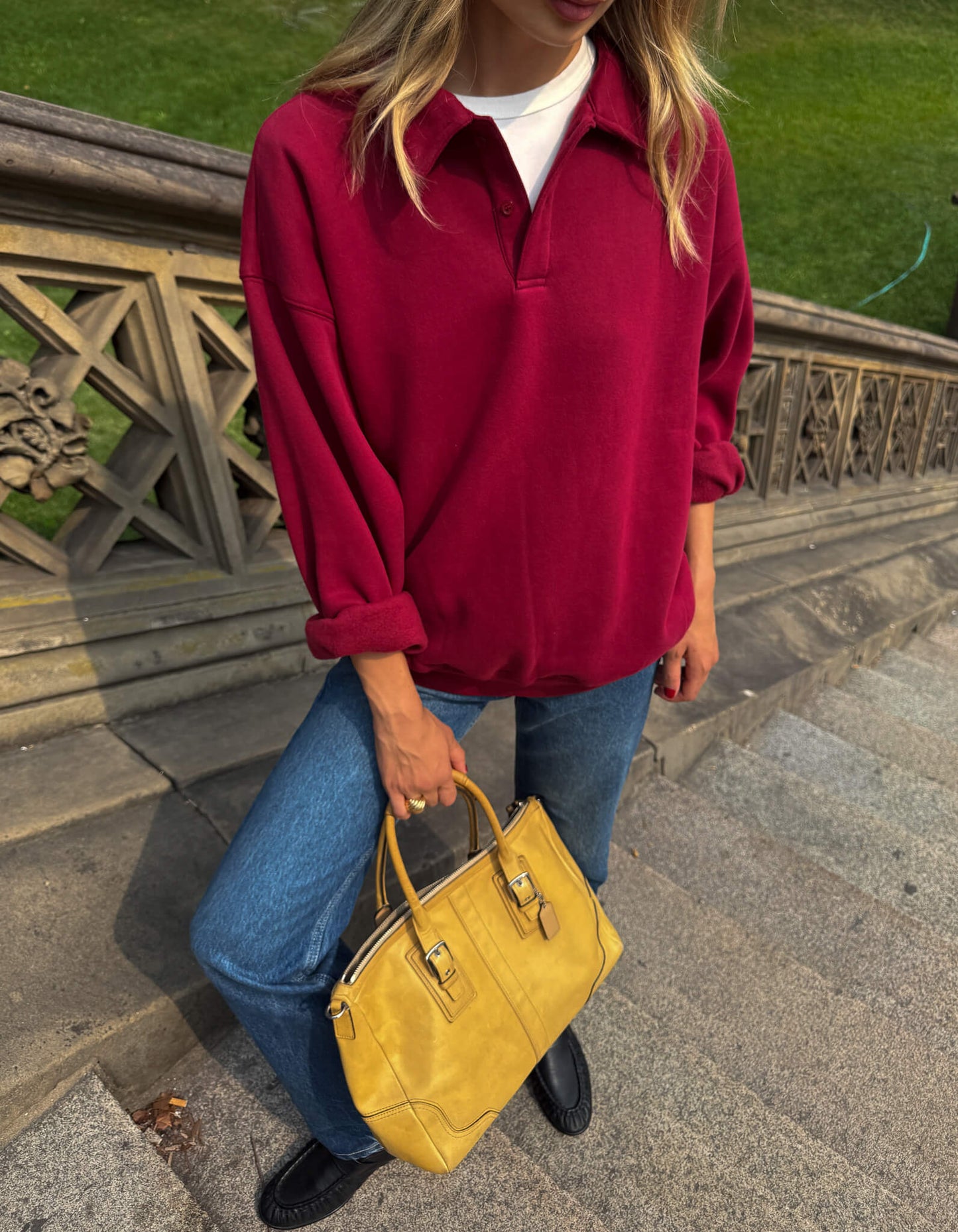 Airport Sweatshirt | Merlot