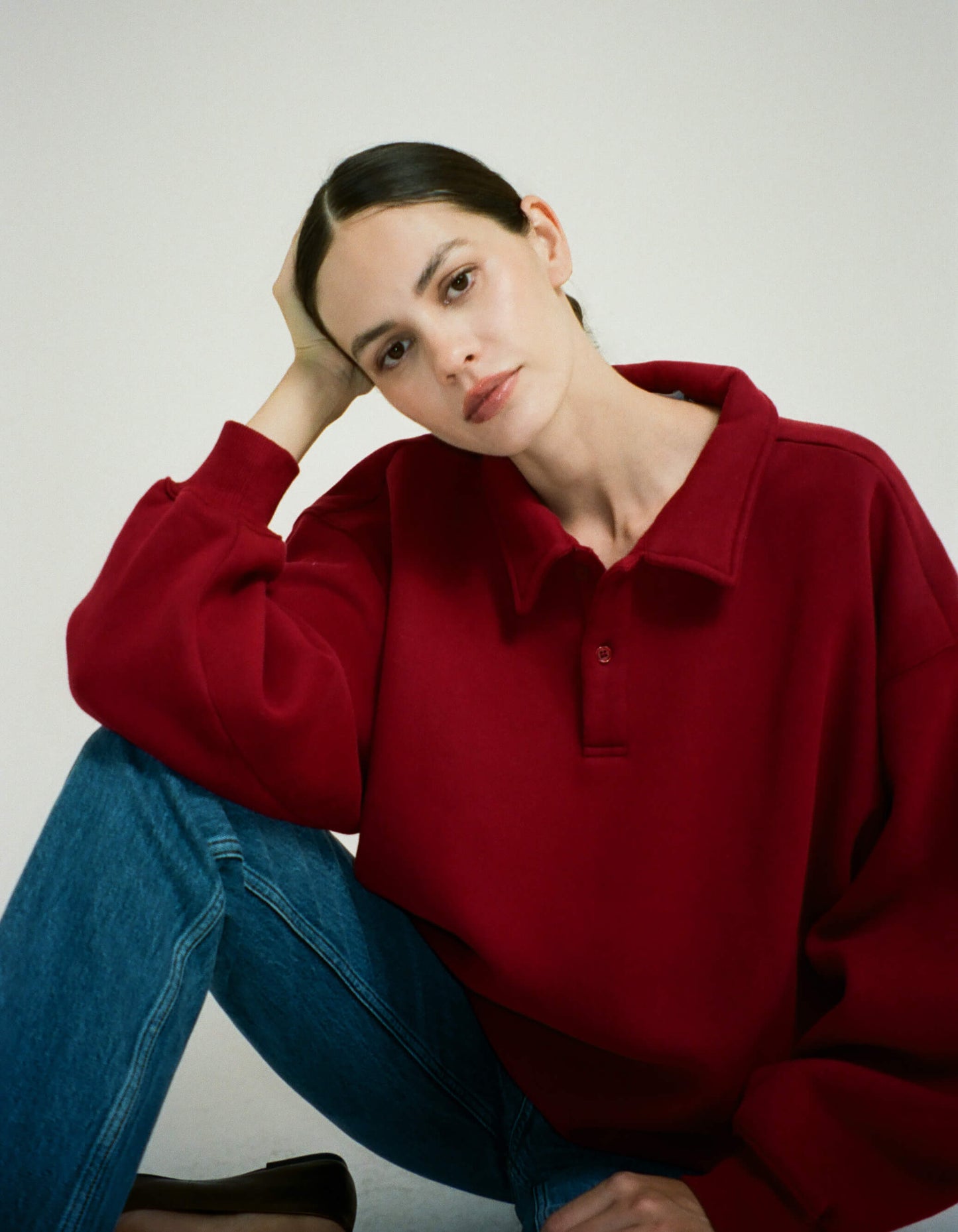 Airport Sweatshirt | Merlot