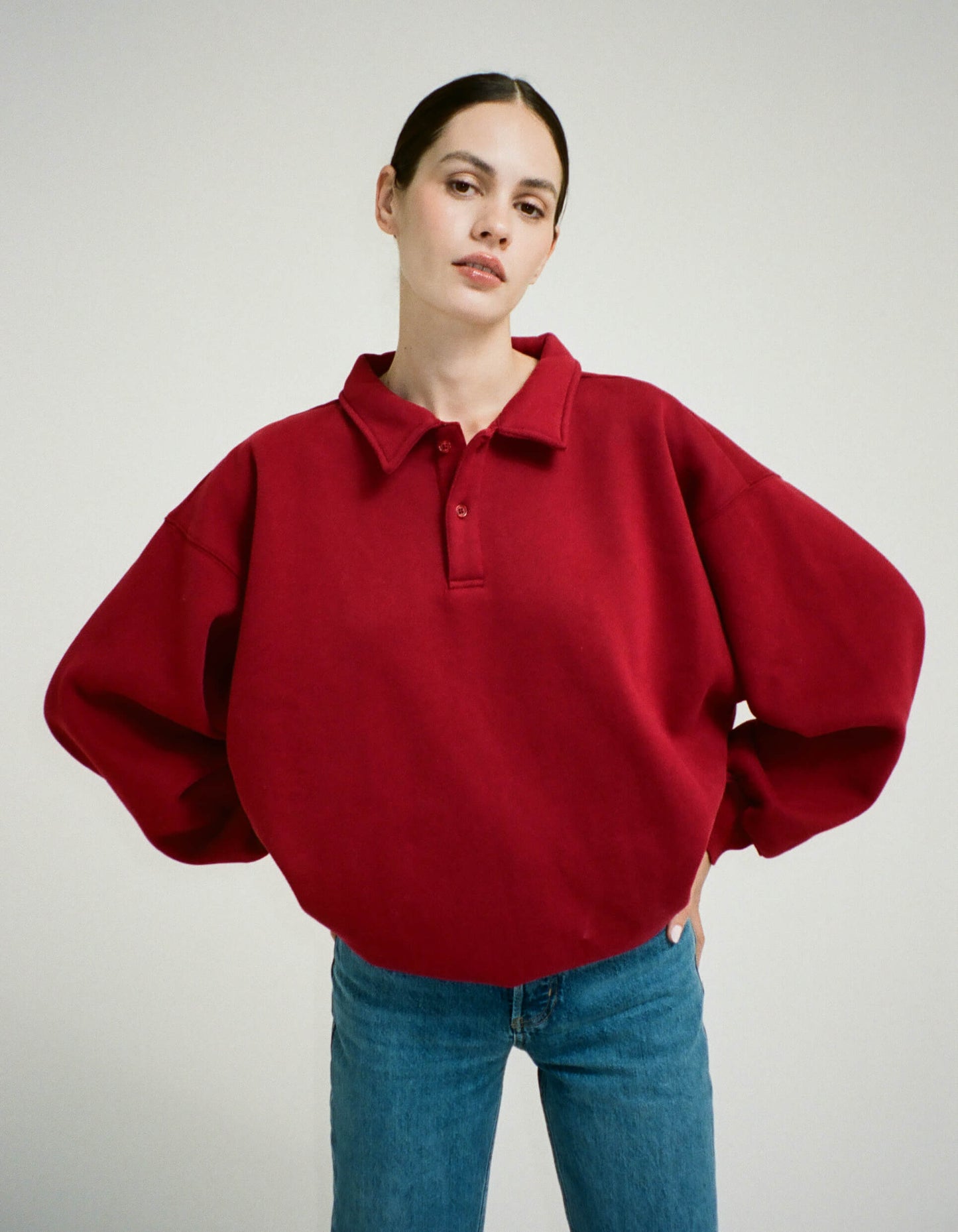 Airport Sweatshirt | Merlot