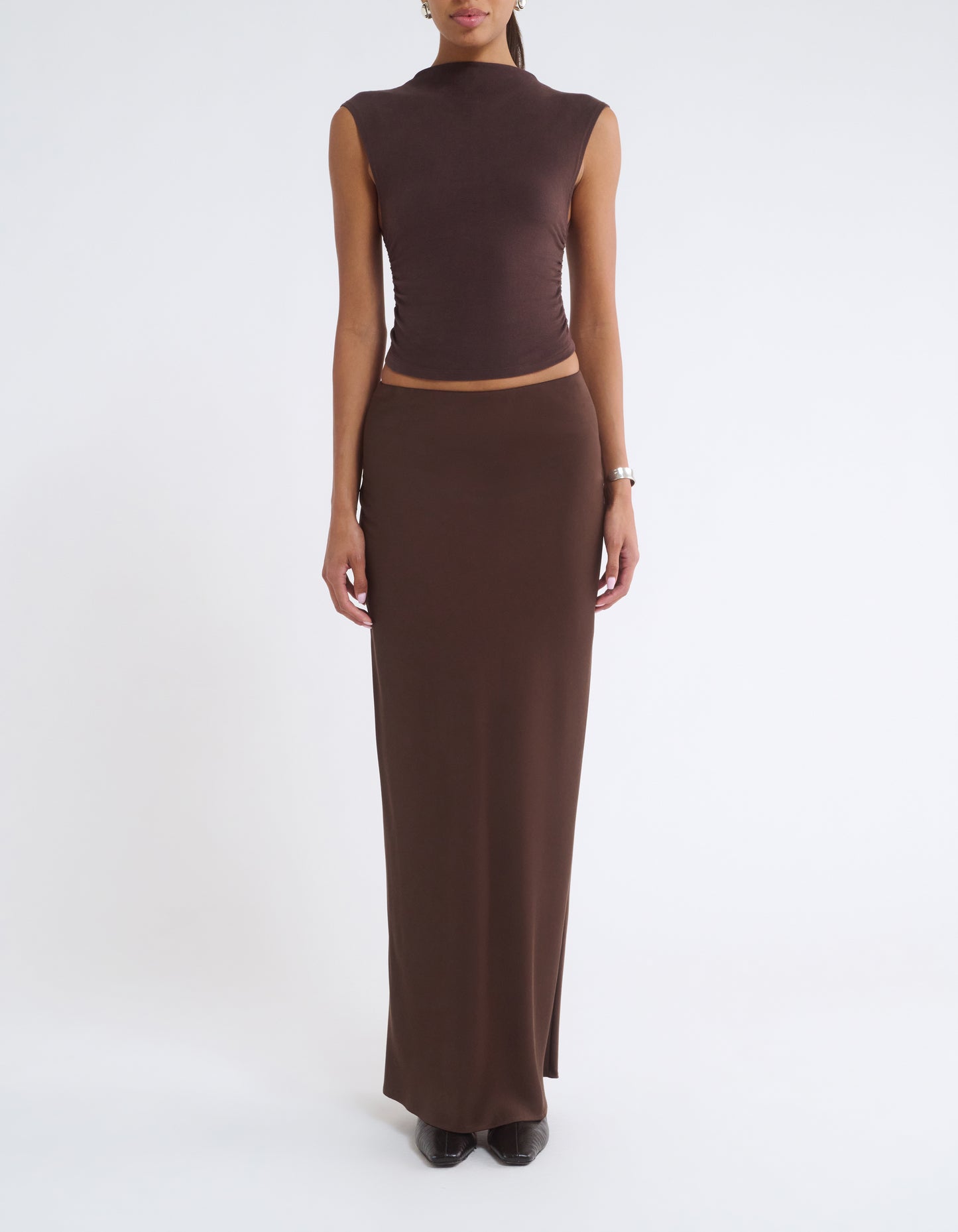 Archive Bias Maxi Skirt | Espresso