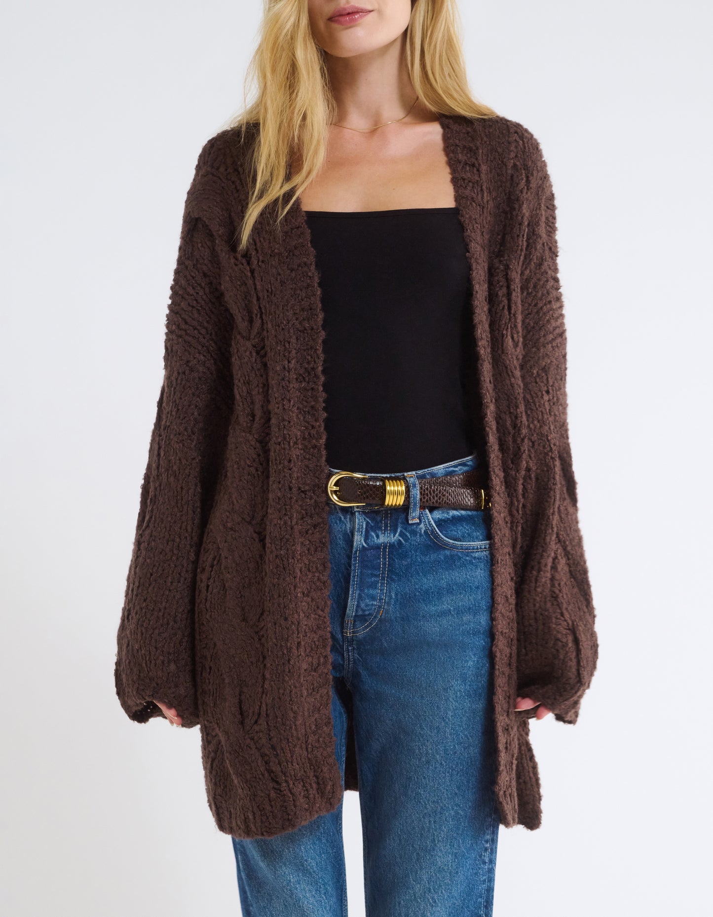 Aspen Cardigan | Espresso