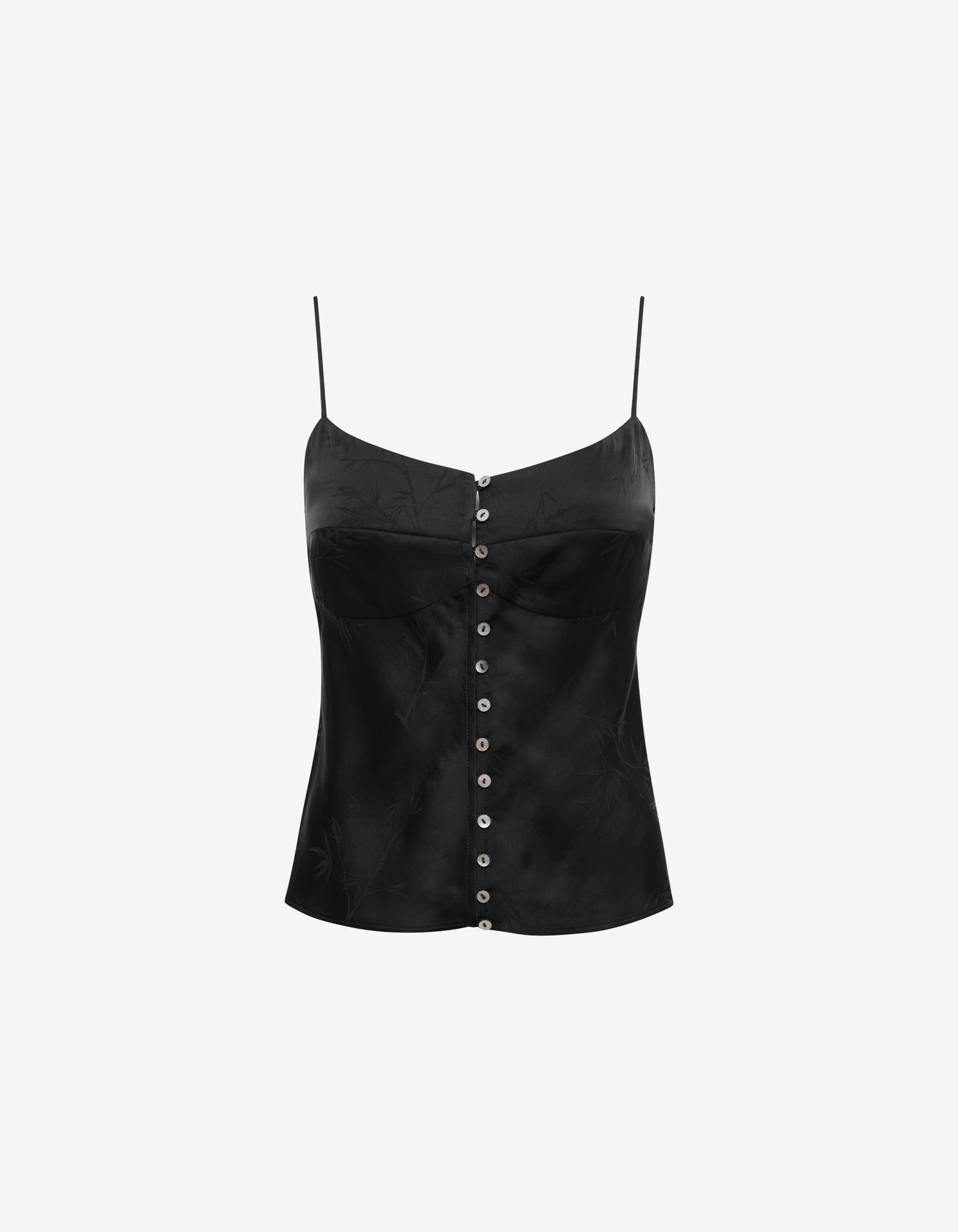 black jacquard cami top