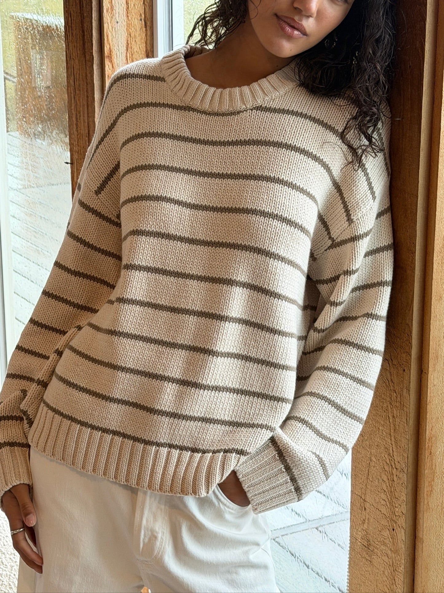 Bayside Sweater | Sandbar Stripe