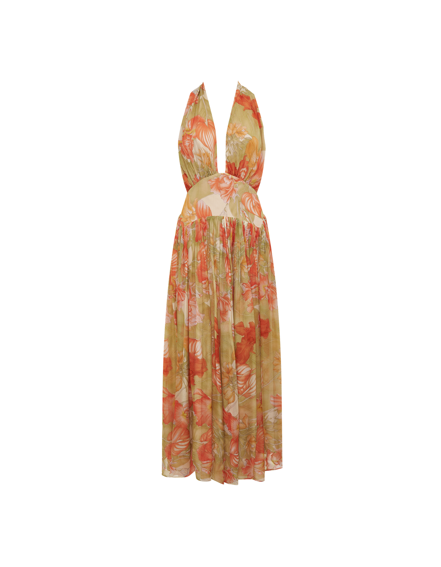Boulevard Midi Dress | Botanical Sunrise