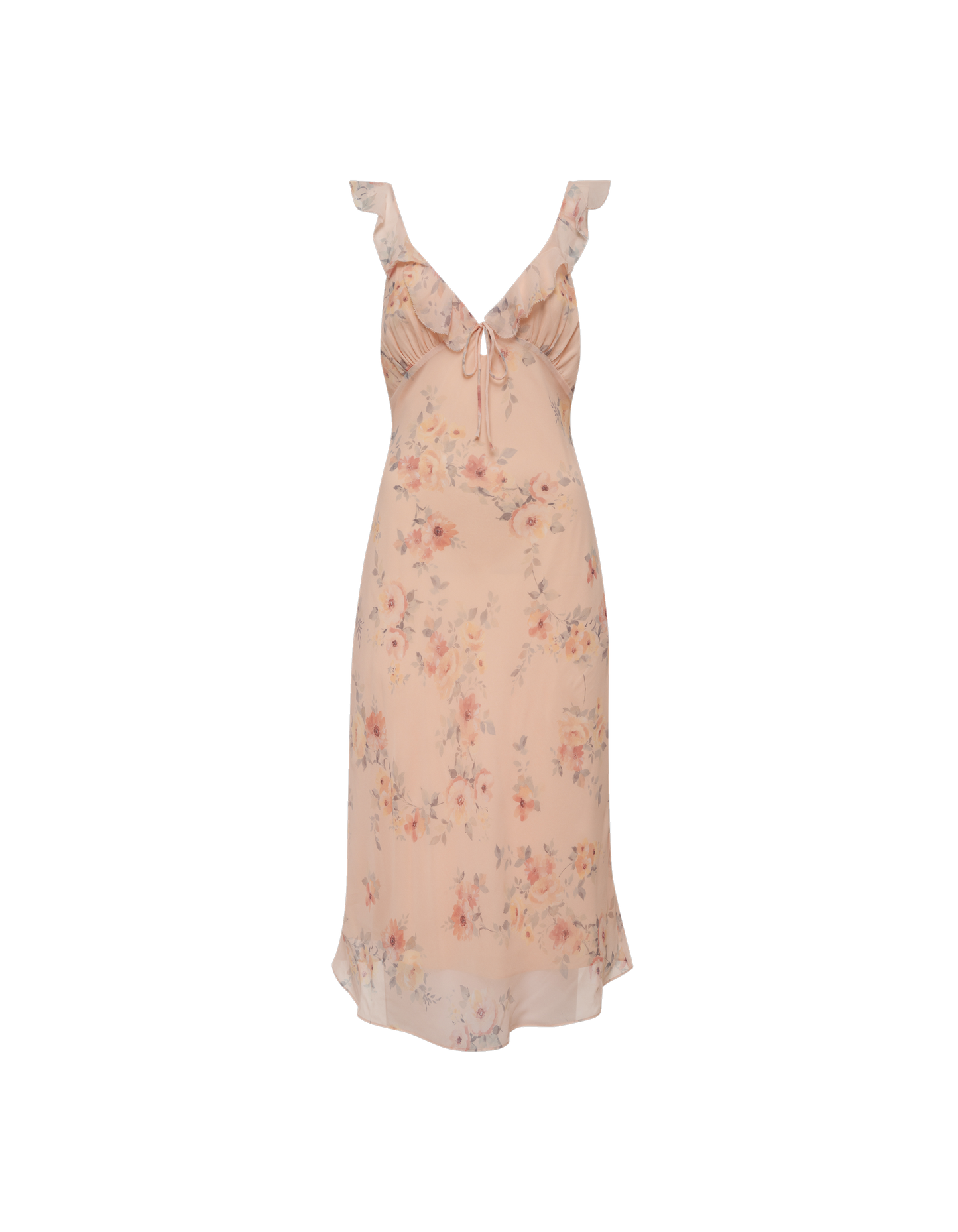 Butterfly Midi Dress Blush | Whisper Floral - Midi Dress