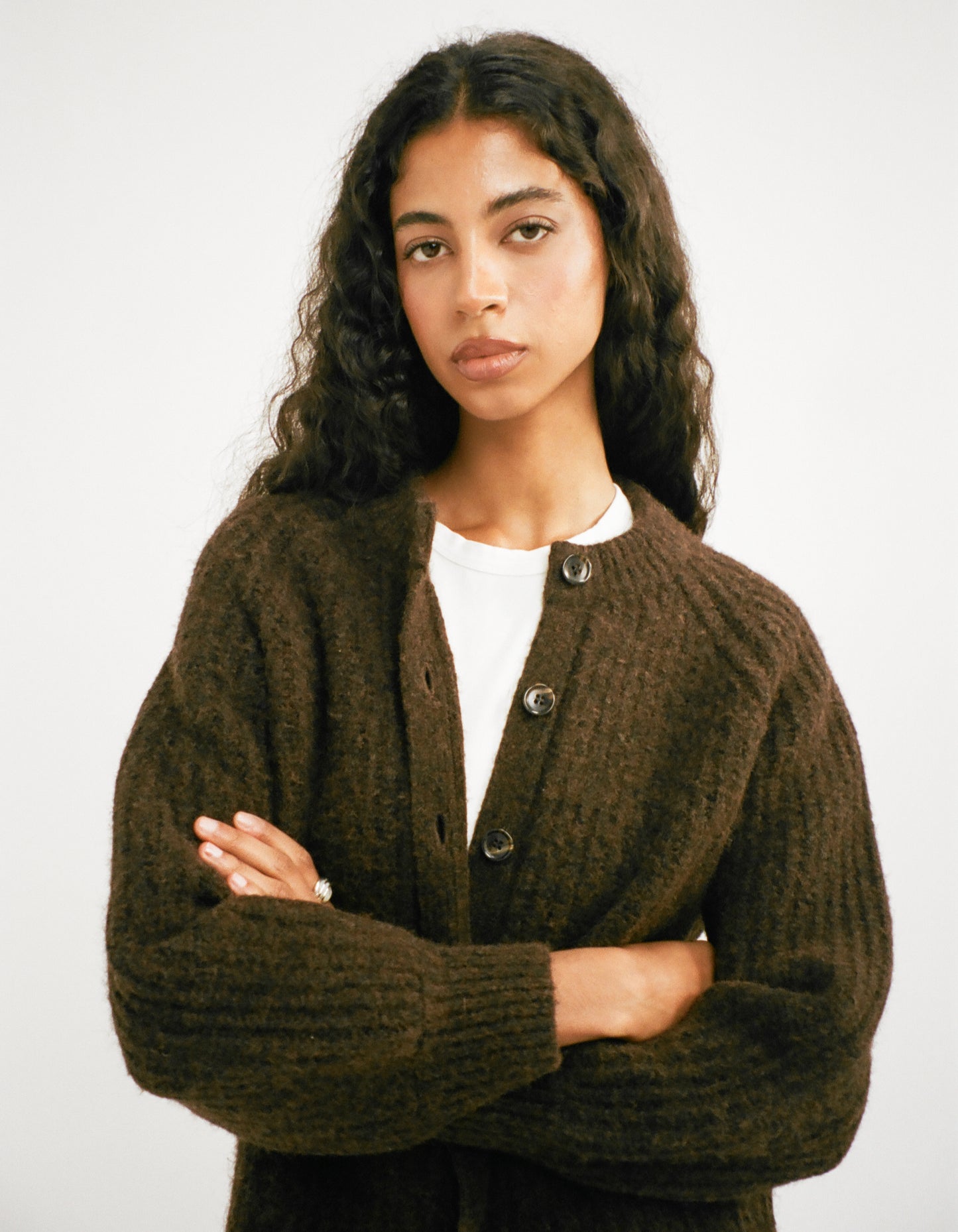 Cabin Cardigan | Espresso Heather
