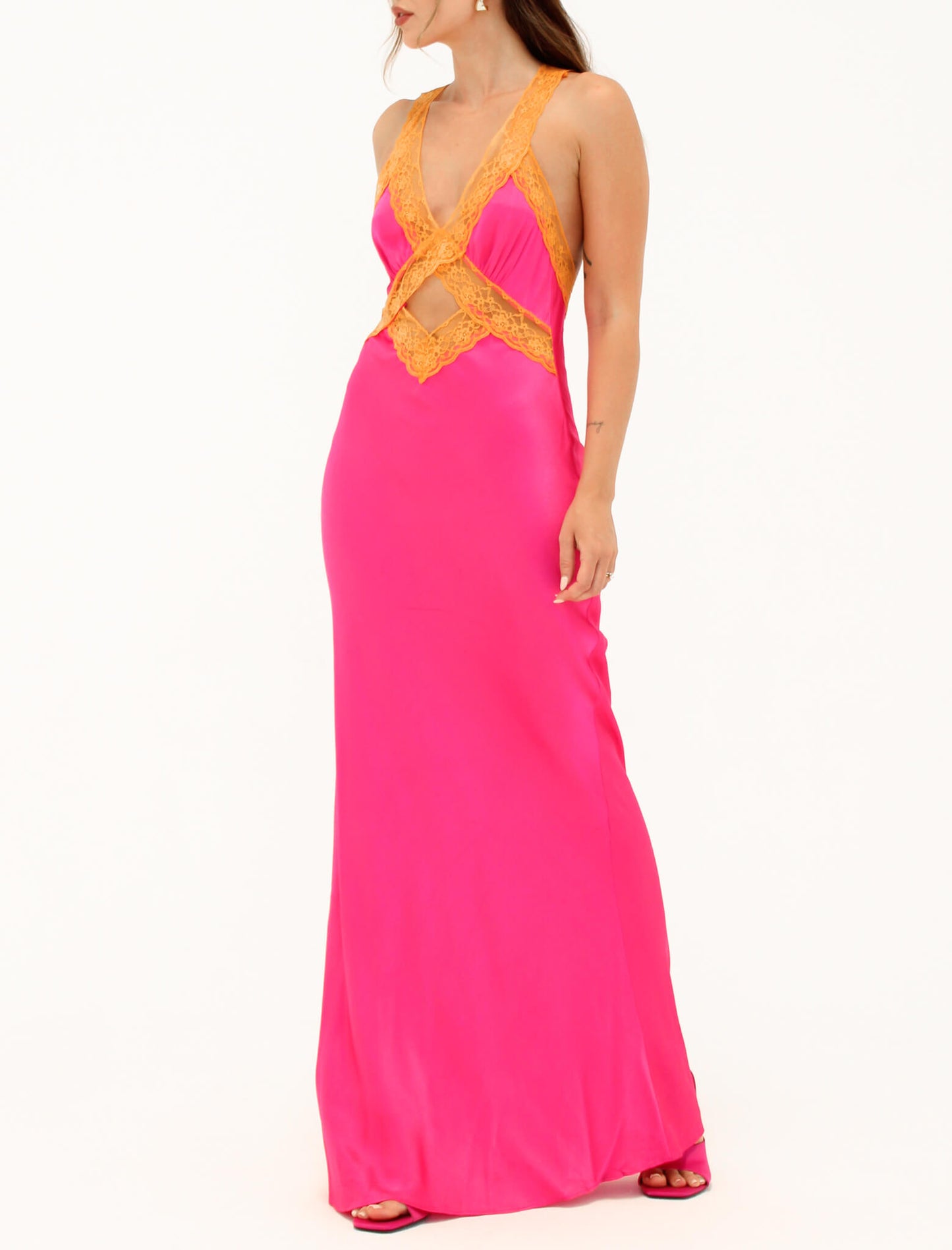 Crossroads Maxi Dress | Fuchsia - Maxi Dress