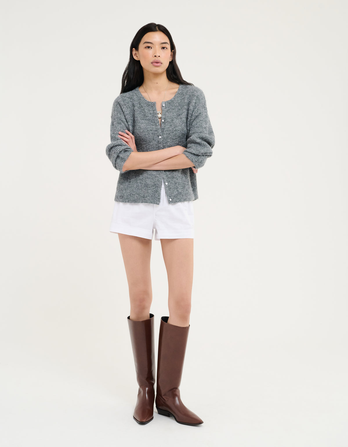 Newport Cardigan | Heather Gray