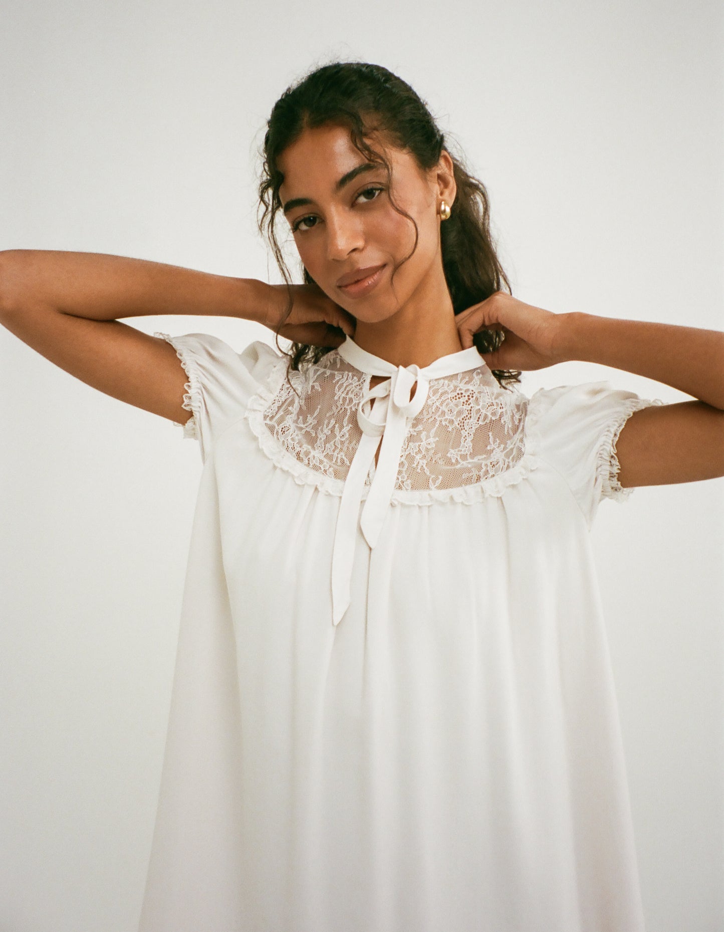 Eyre Mini Dress | Ivory