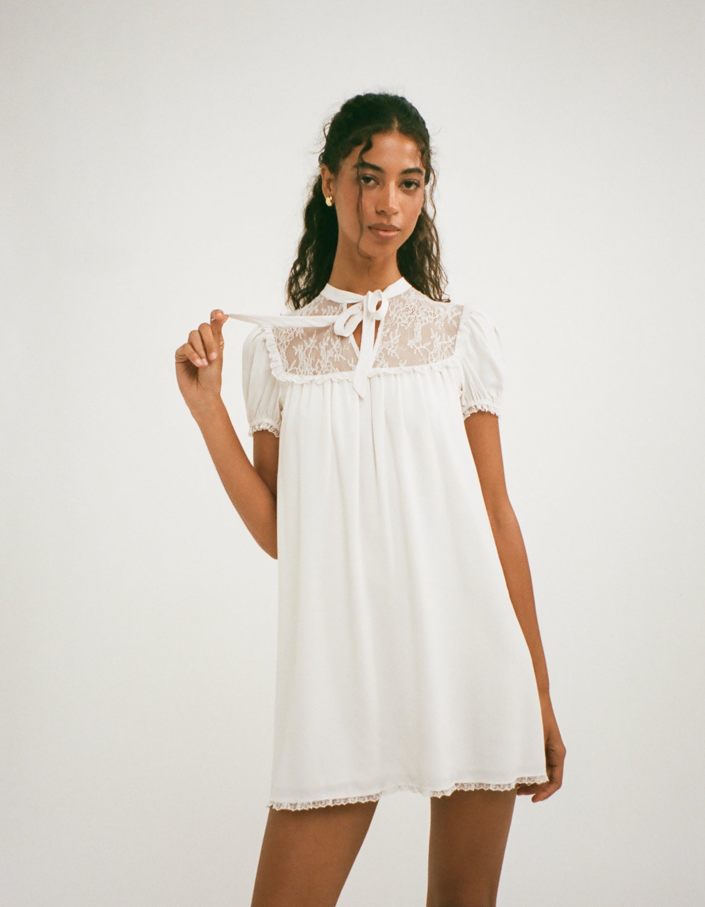 Eyre Mini Dress | Ivory