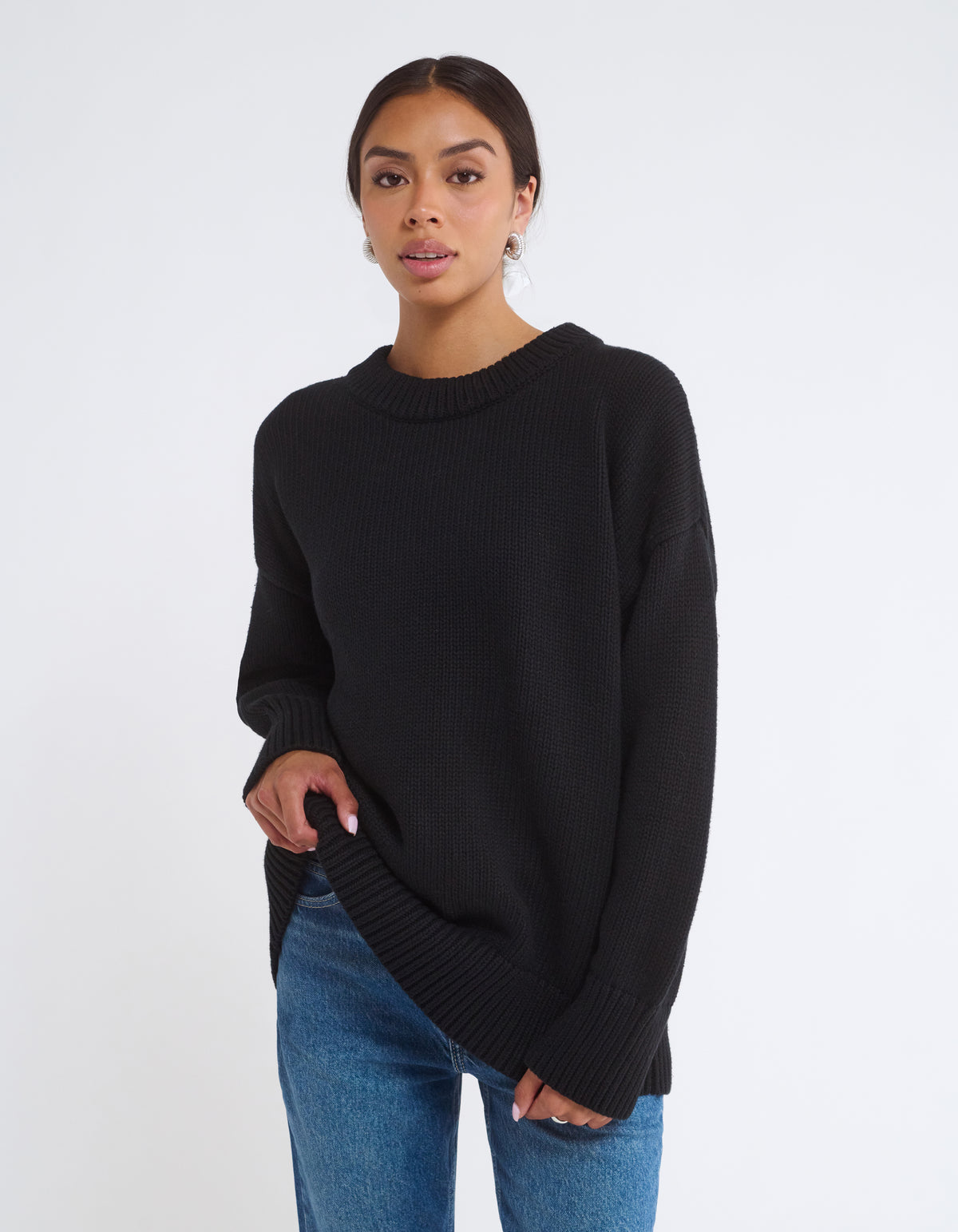 Fair Isle Sweater | Black