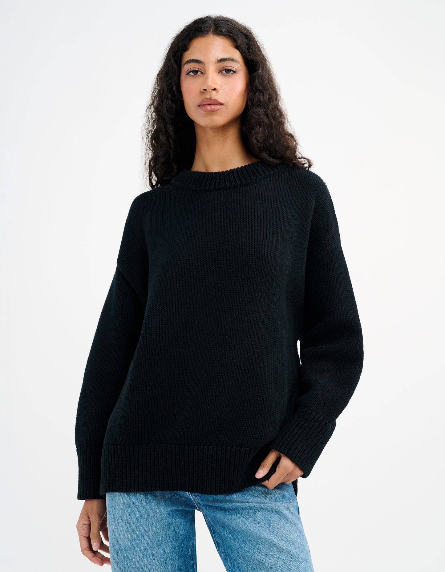 Fair Isle Sweater | Black
