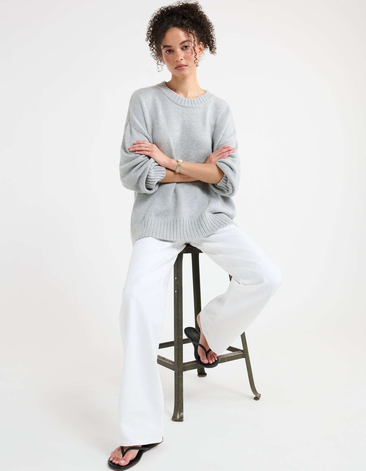Fair Isle Sweater | Heather Gray