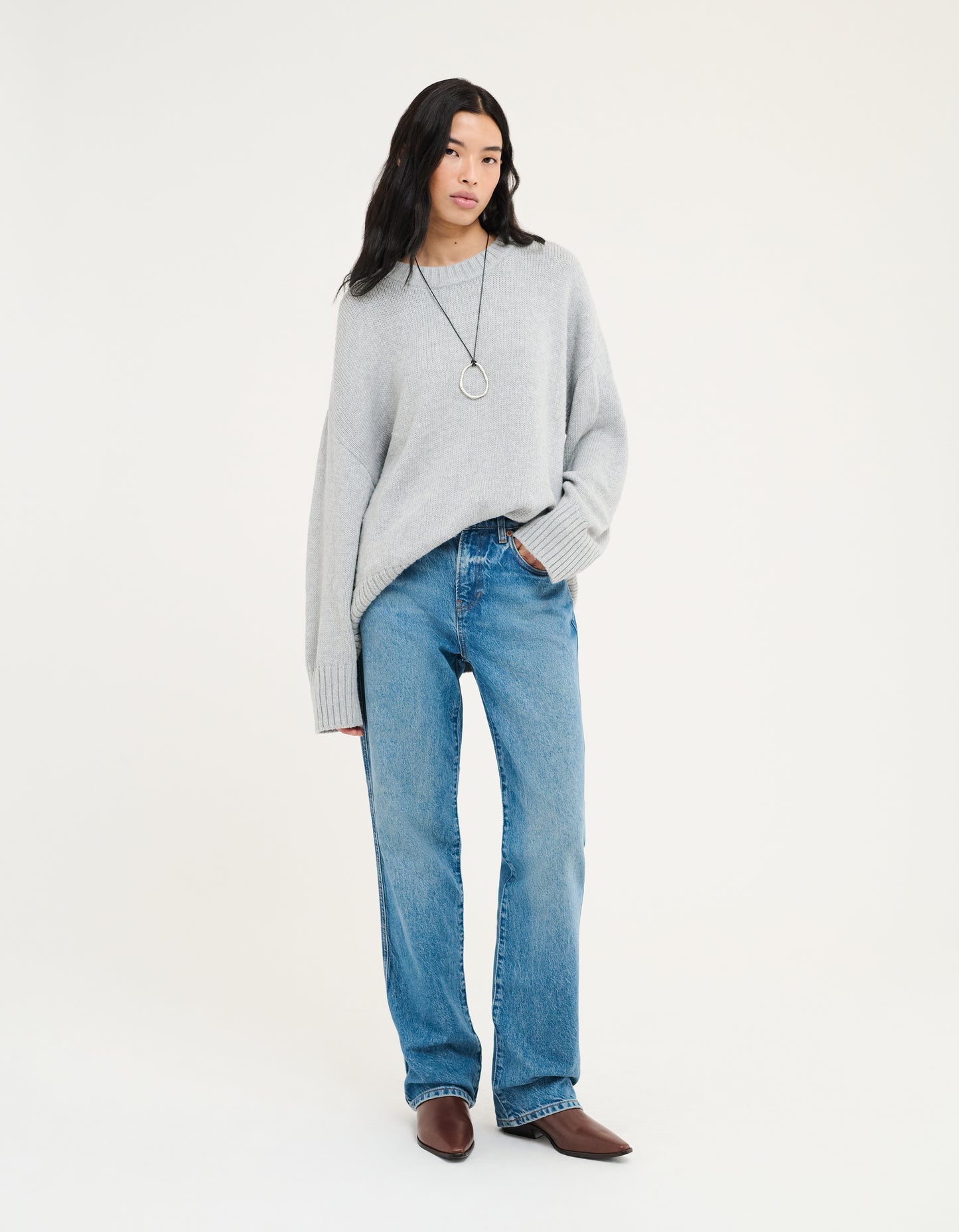Fair Isle Sweater | Heather Gray