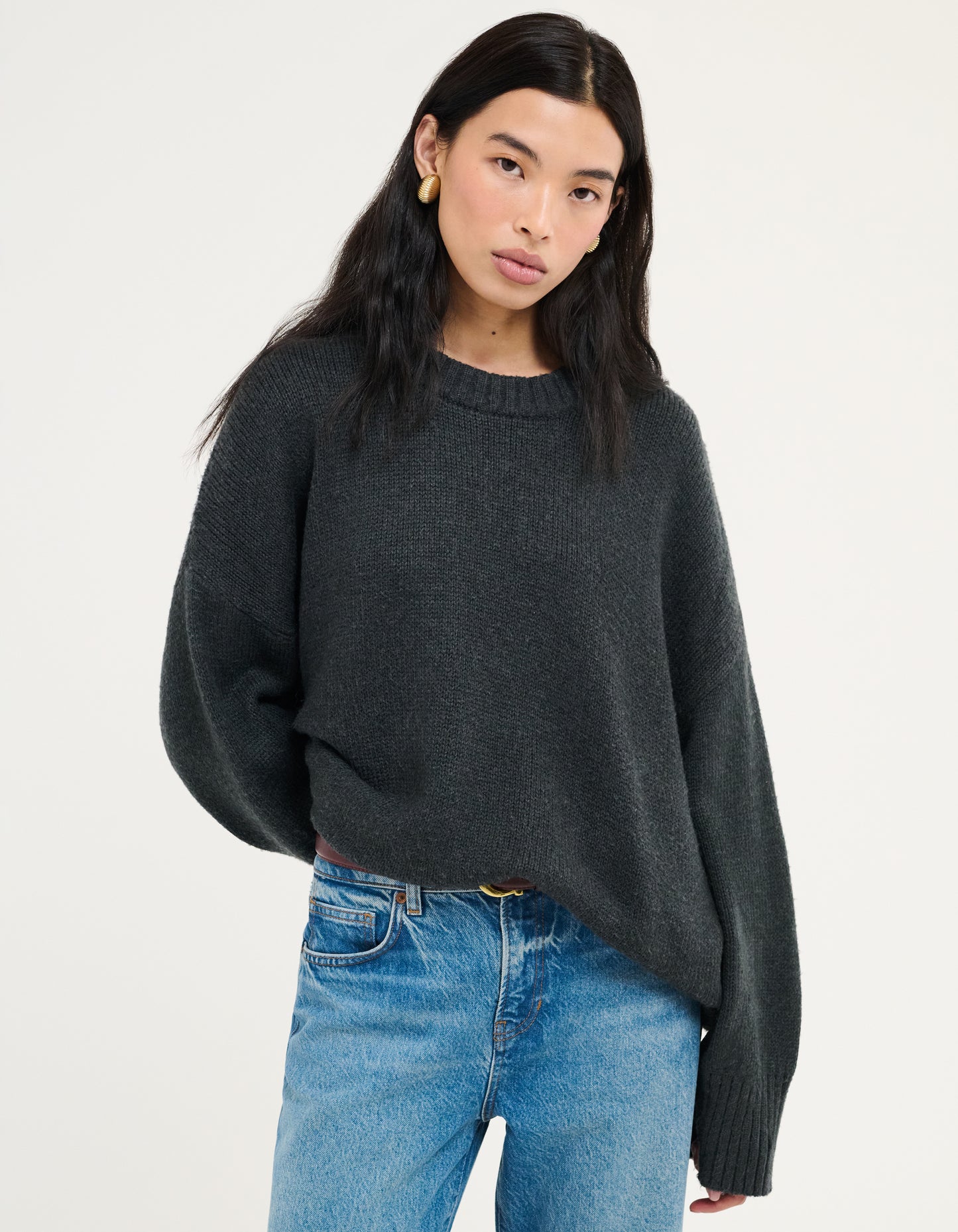 Fair Isle Sweater | Washed Black