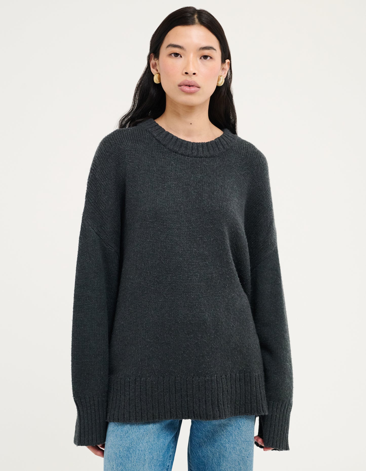 Fair Isle Sweater | Washed Black
