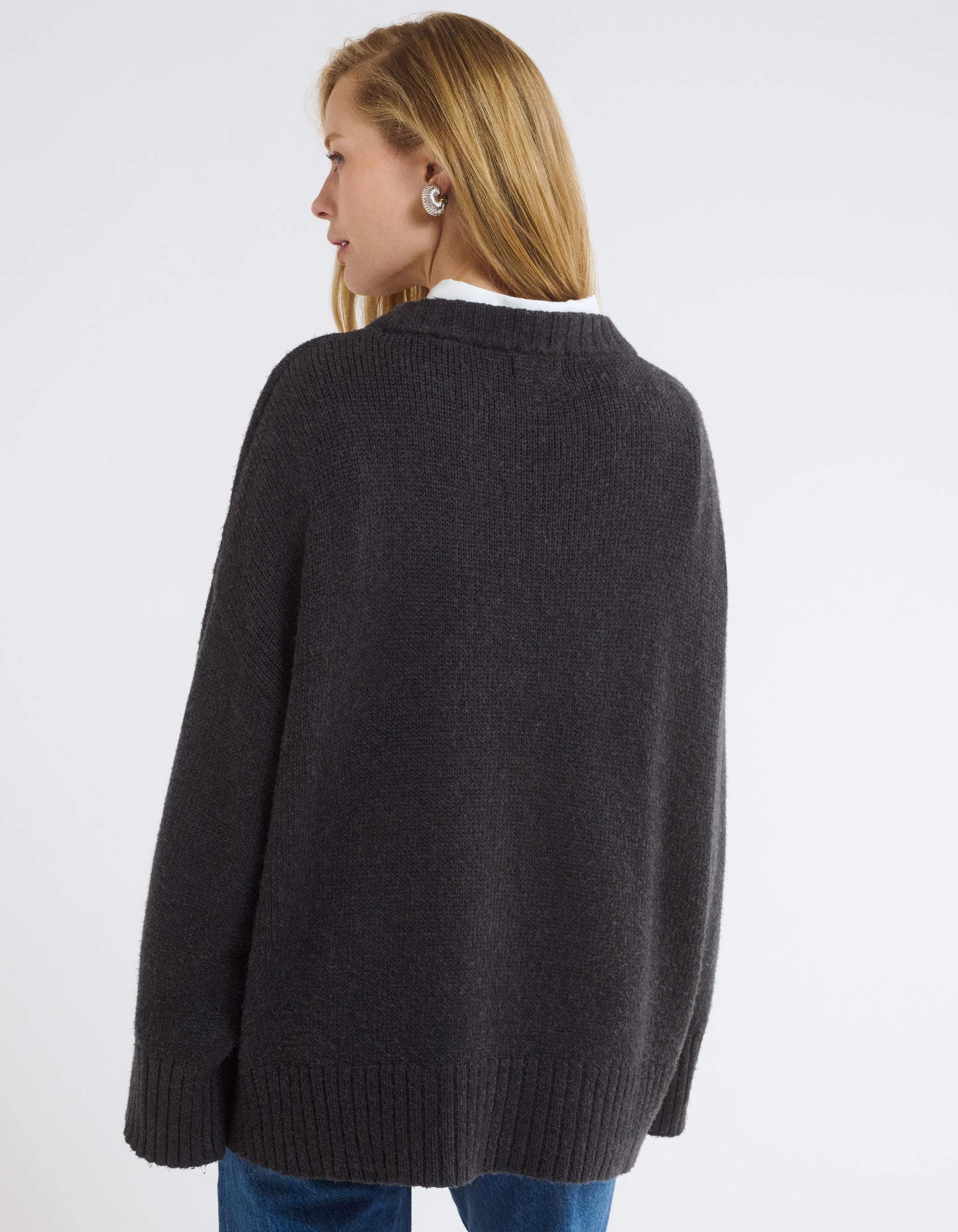Fair Isle Sweater | Washed Black