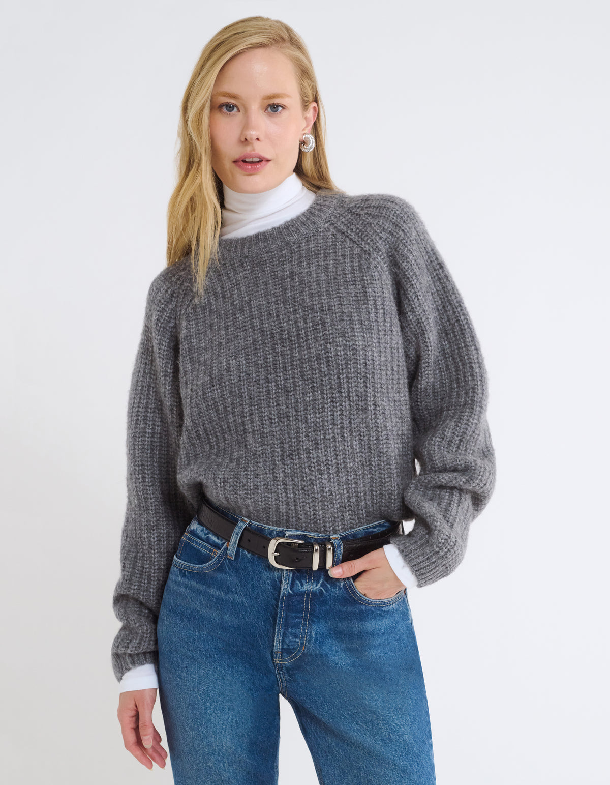 Fisherman Sweater | Heather Gray