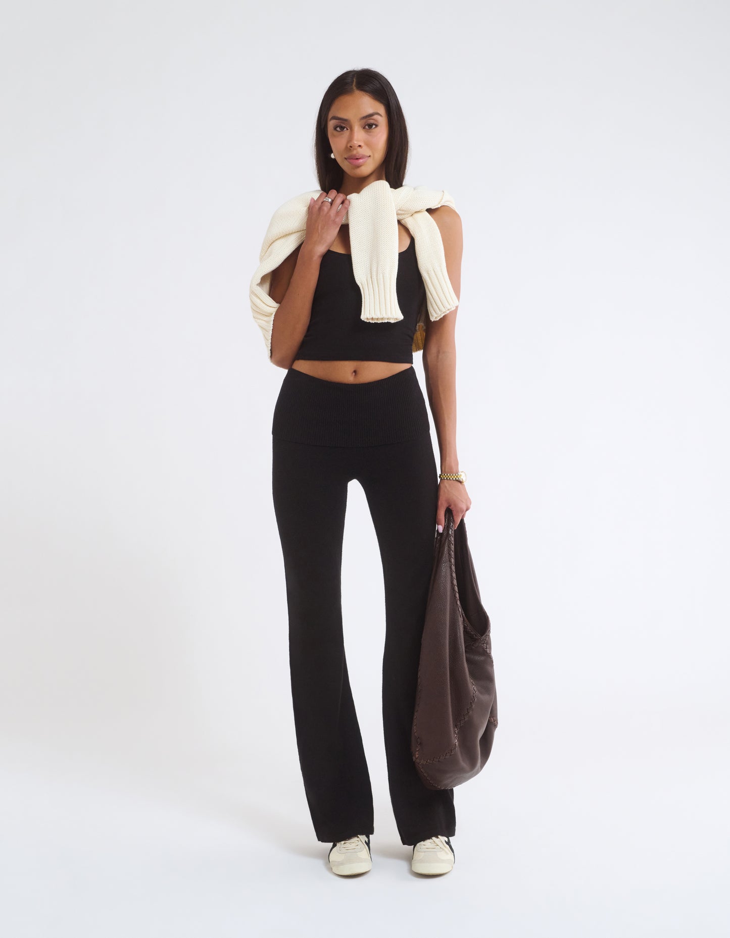 Foldover Pant | Black