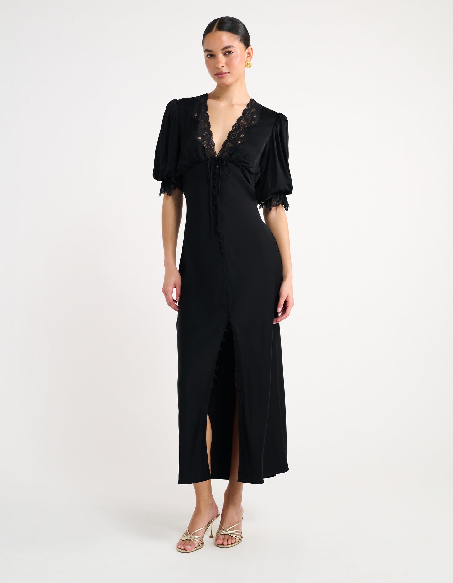 Honey Duster Maxi Dress | Black