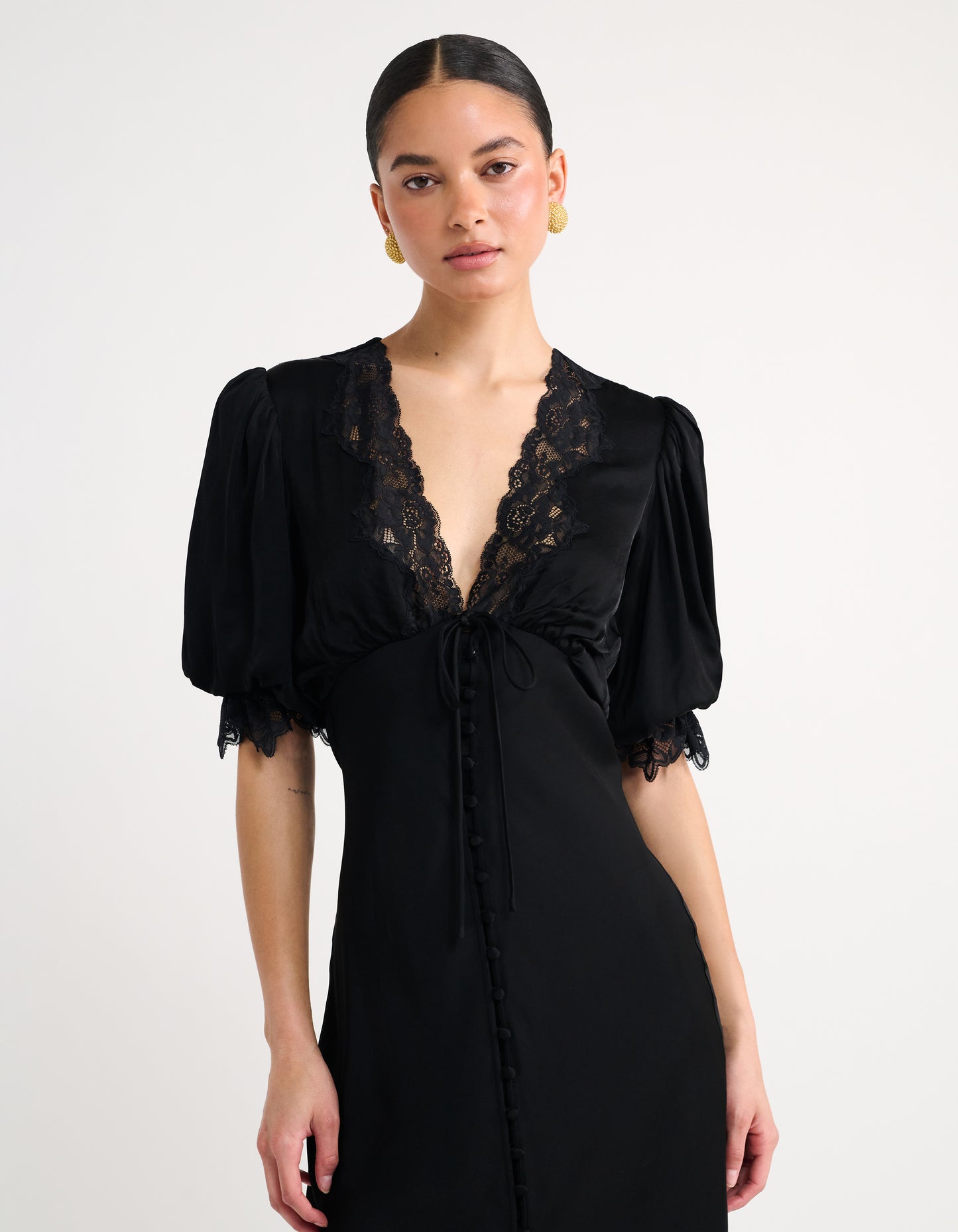 Honey Duster Maxi Dress | Black