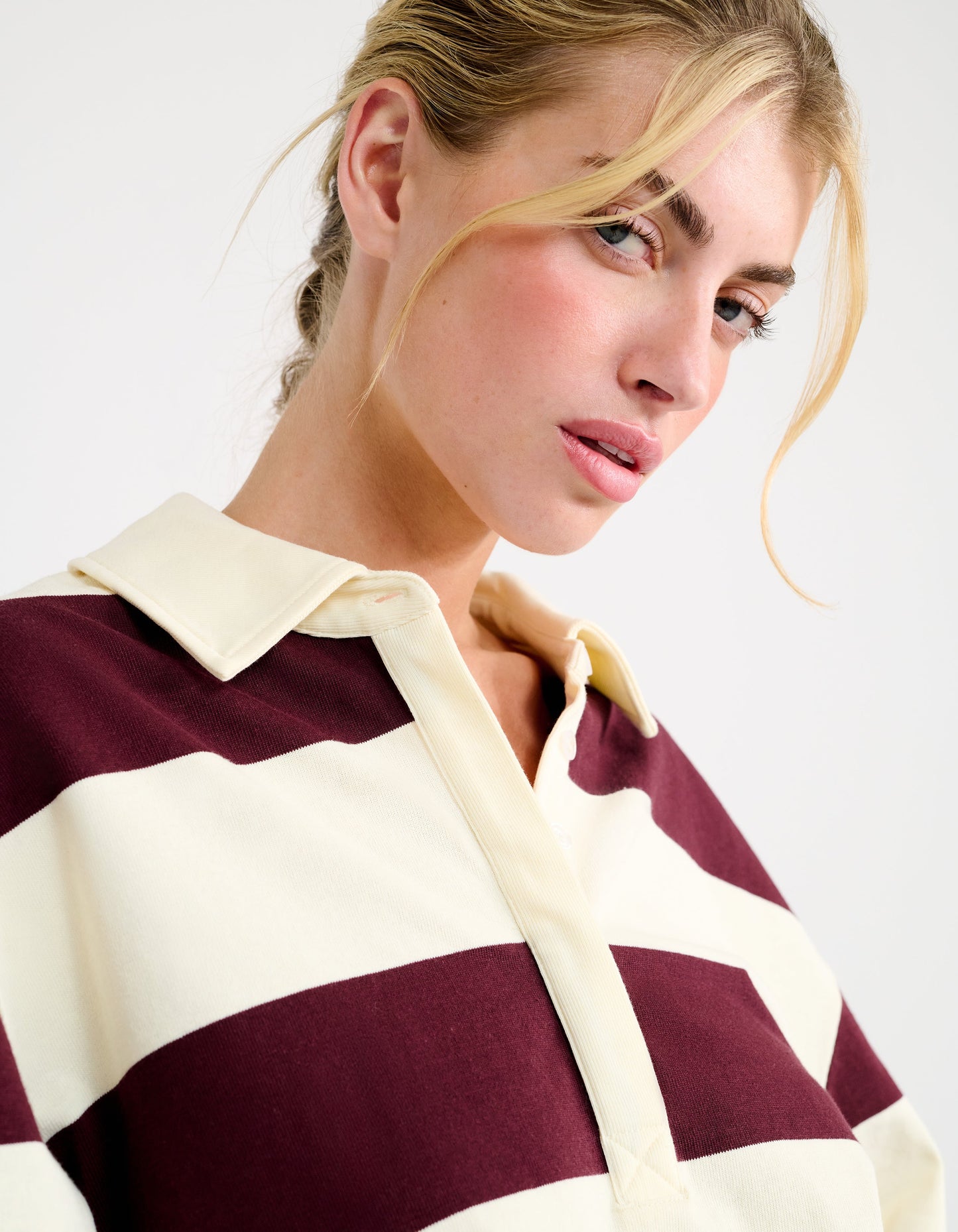 Ivy League Pullover | Harvard Stripe- Long Sleeve Polo