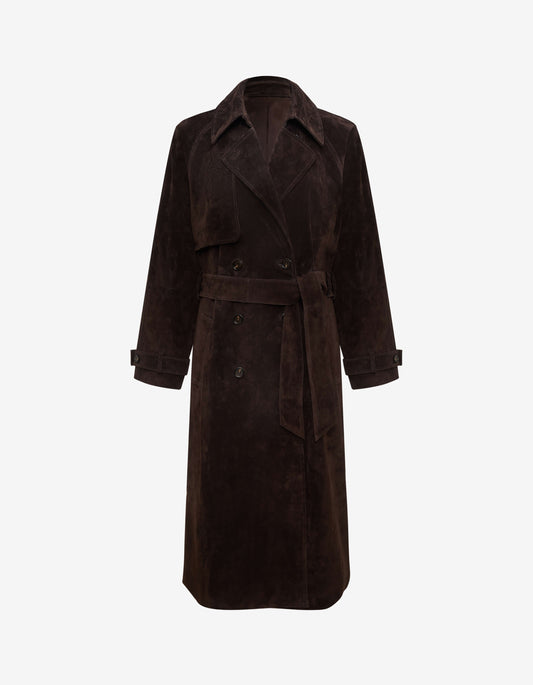 Kennedy Trench | Espresso Suede