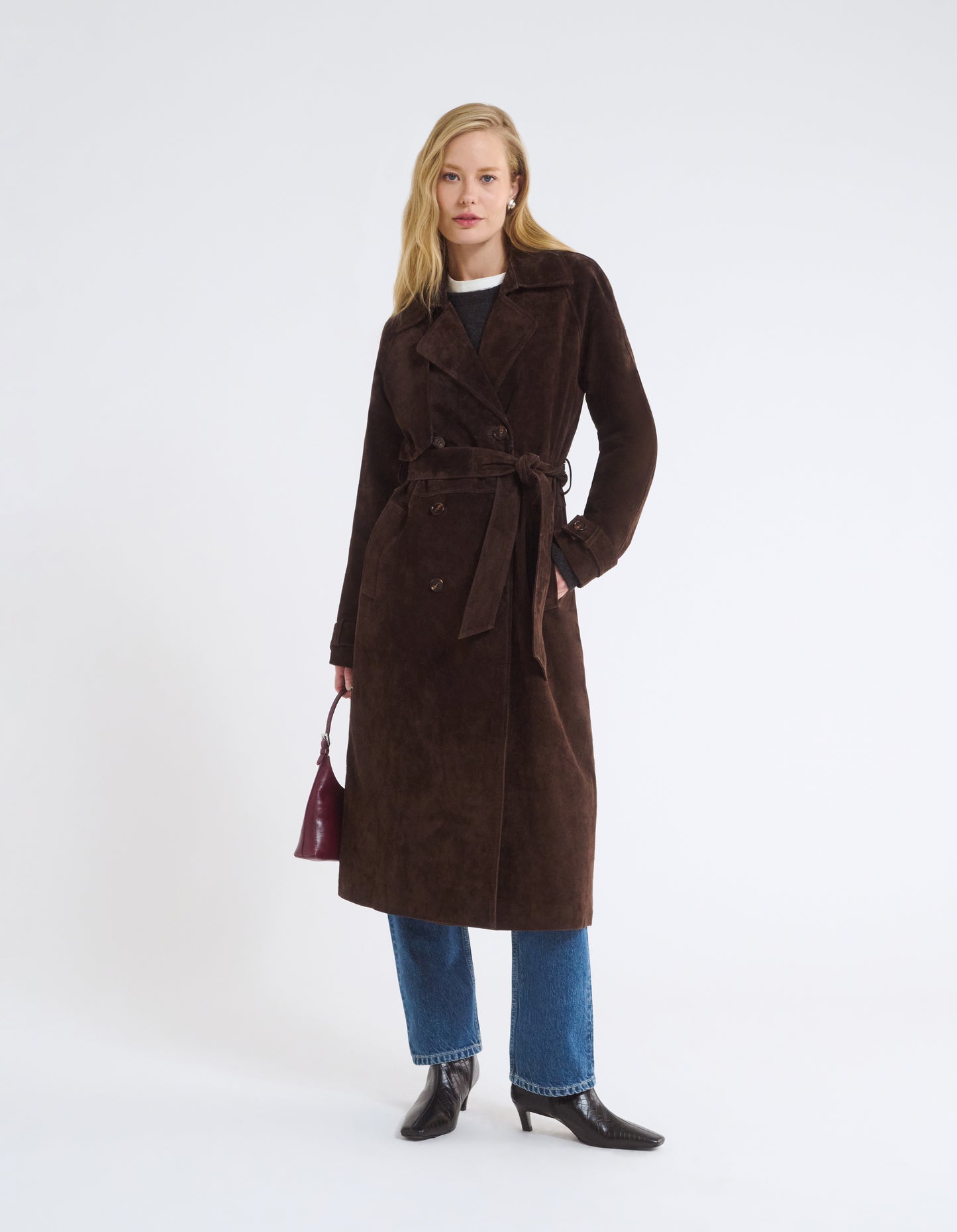 Kennedy Trench | Espresso Suede