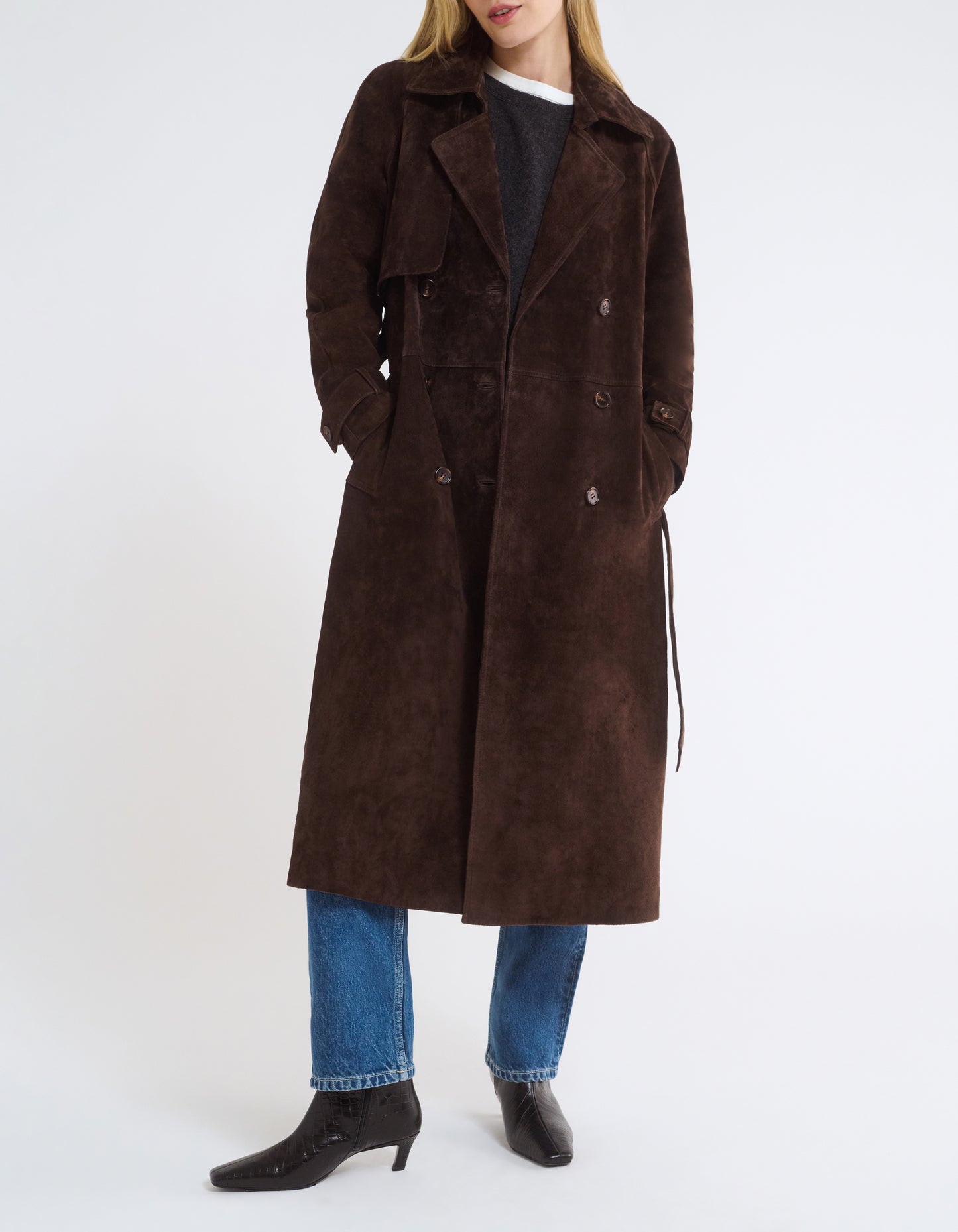 Kennedy Trench | Espresso Suede