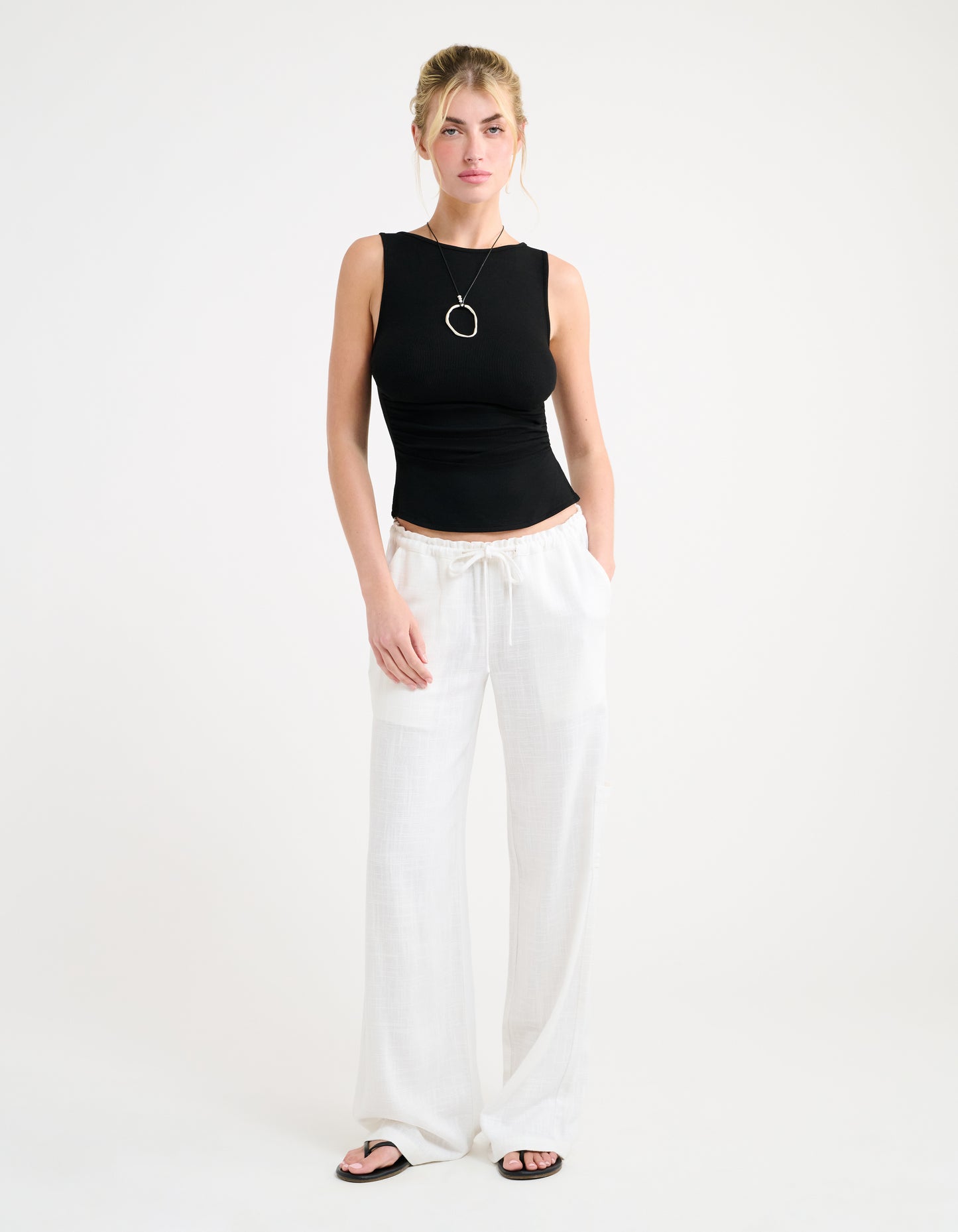 High Fidelity Pant | White Linen