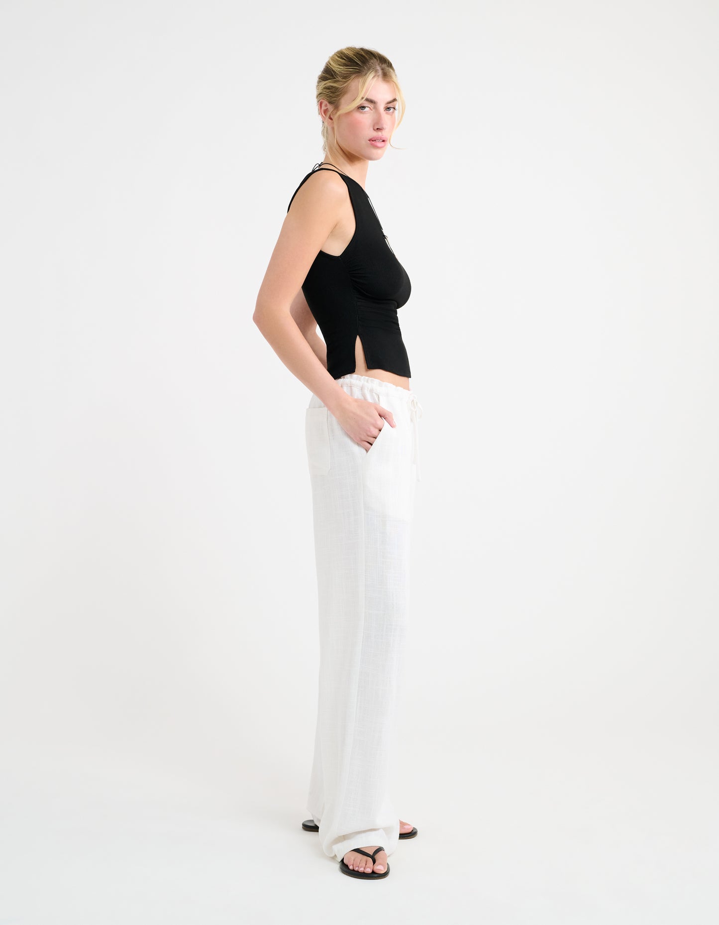 High Fidelity Pant | White Linen