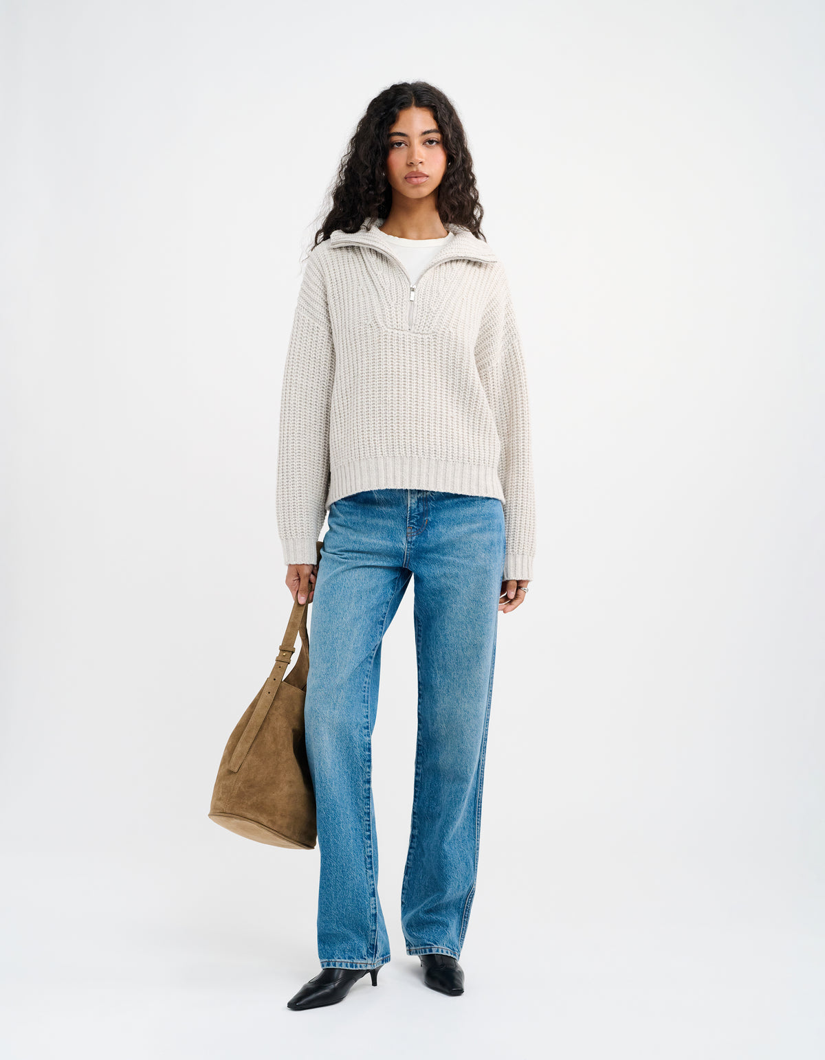 Layover Quarter Zip | Oatmeal Heather