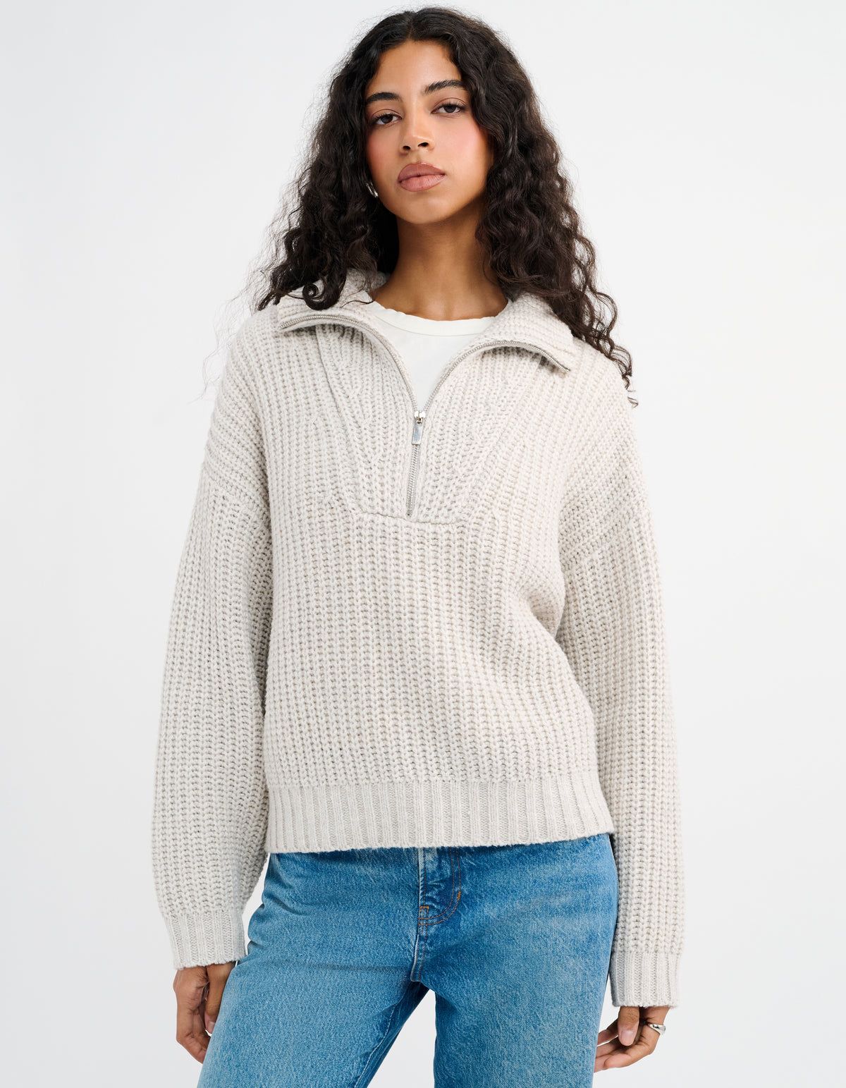 Layover Quarter Zip | Oatmeal Heather