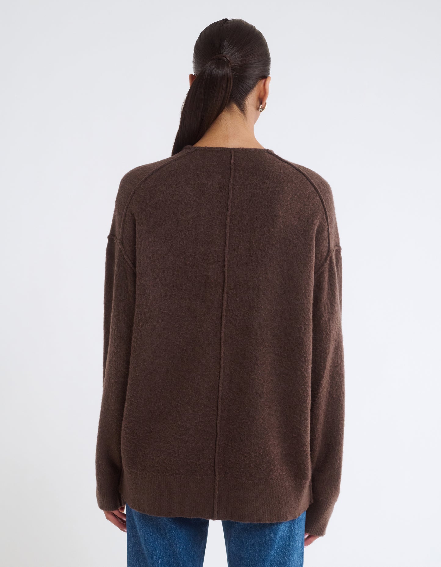 Longline Cardigan | Espresso