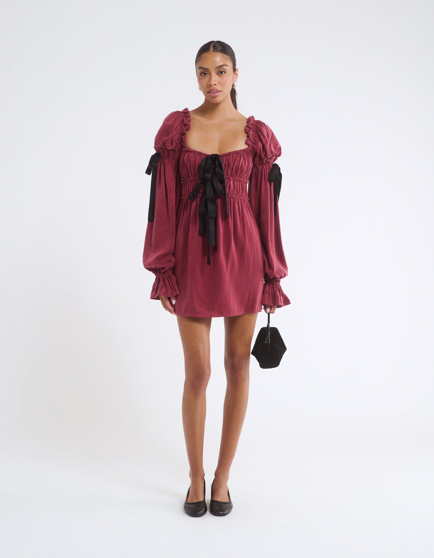 Macbeth Mini Dress | Burgundy