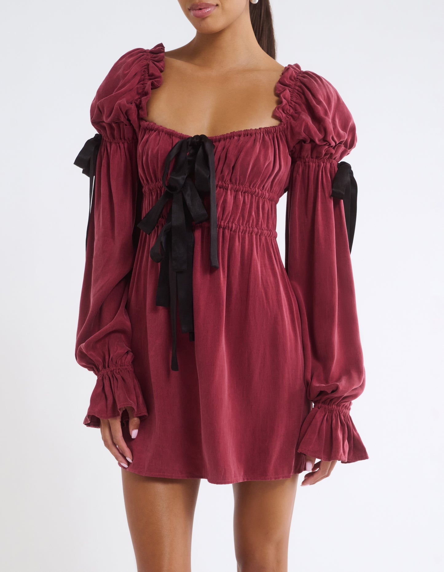 Macbeth Mini Dress | Burgundy