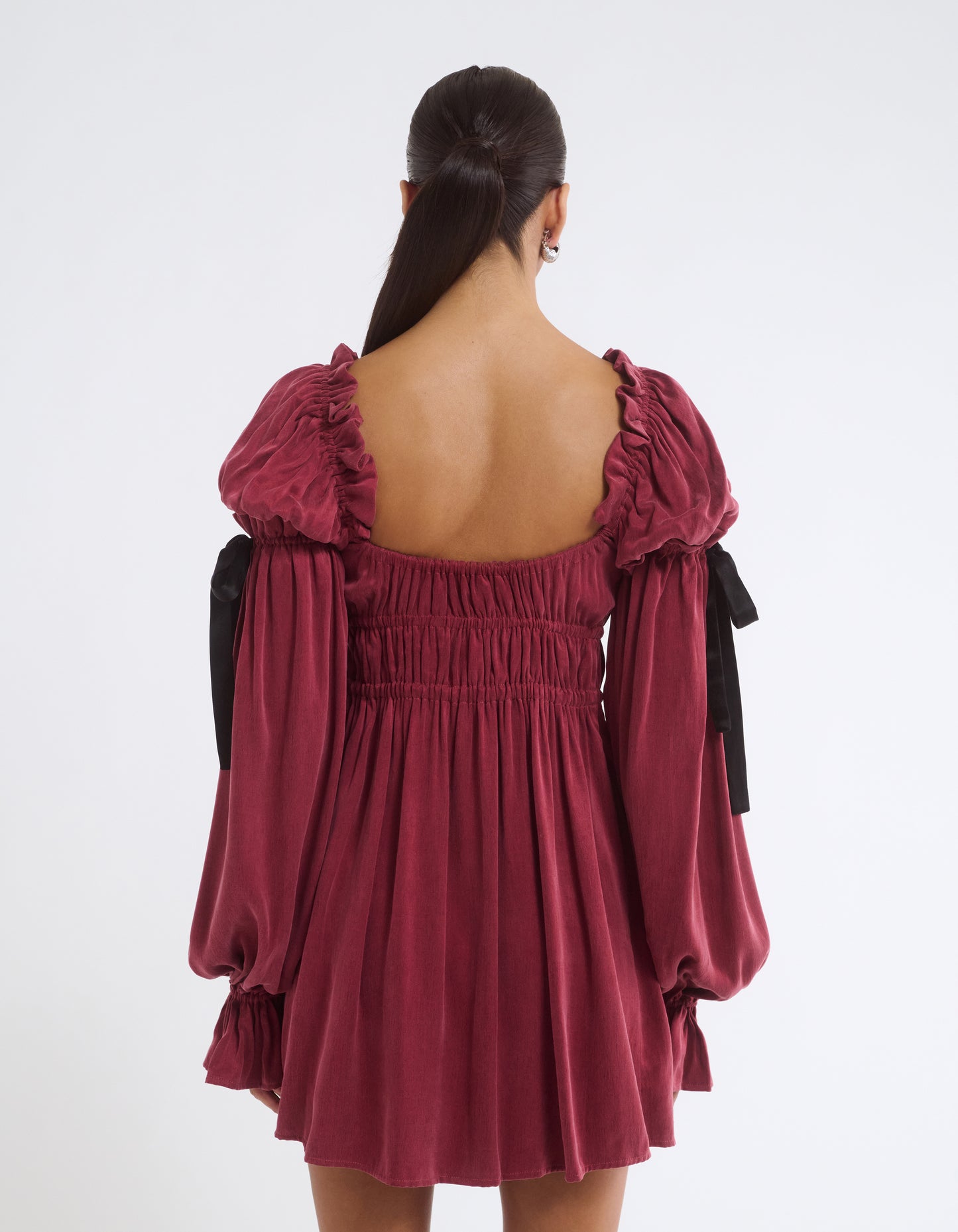 Macbeth Mini Dress | Burgundy