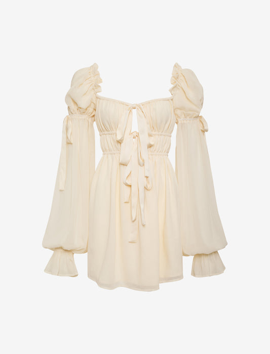 Macbeth Mini Dress | Cream - Mini Dress