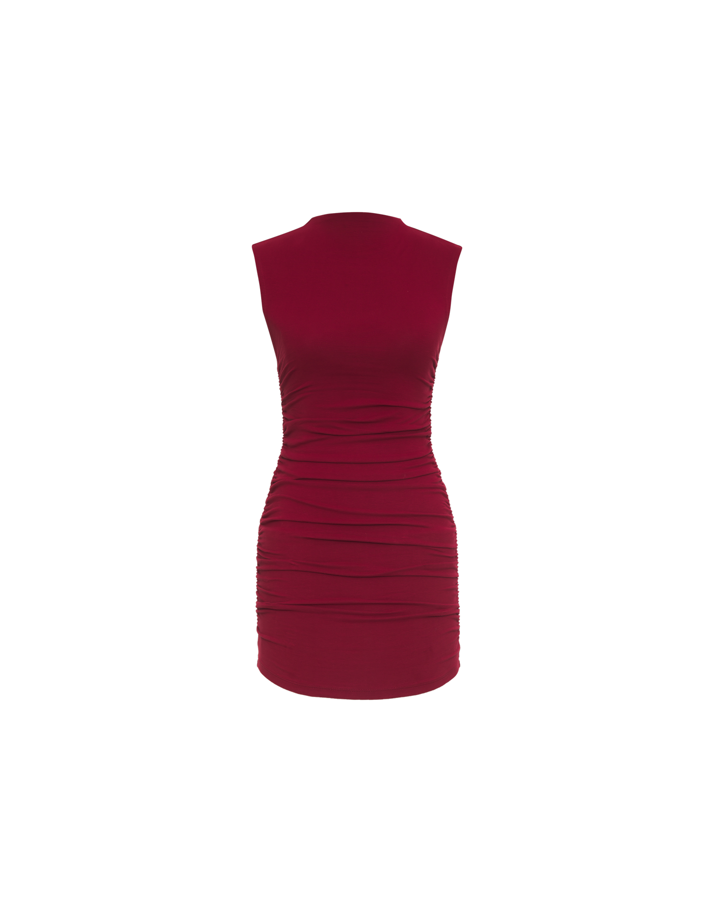 Minimalist Mini Dress | Maroon