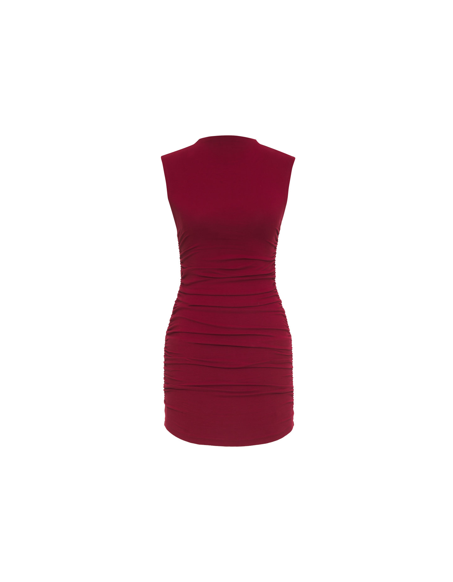Minimalist Mini Dress | Maroon