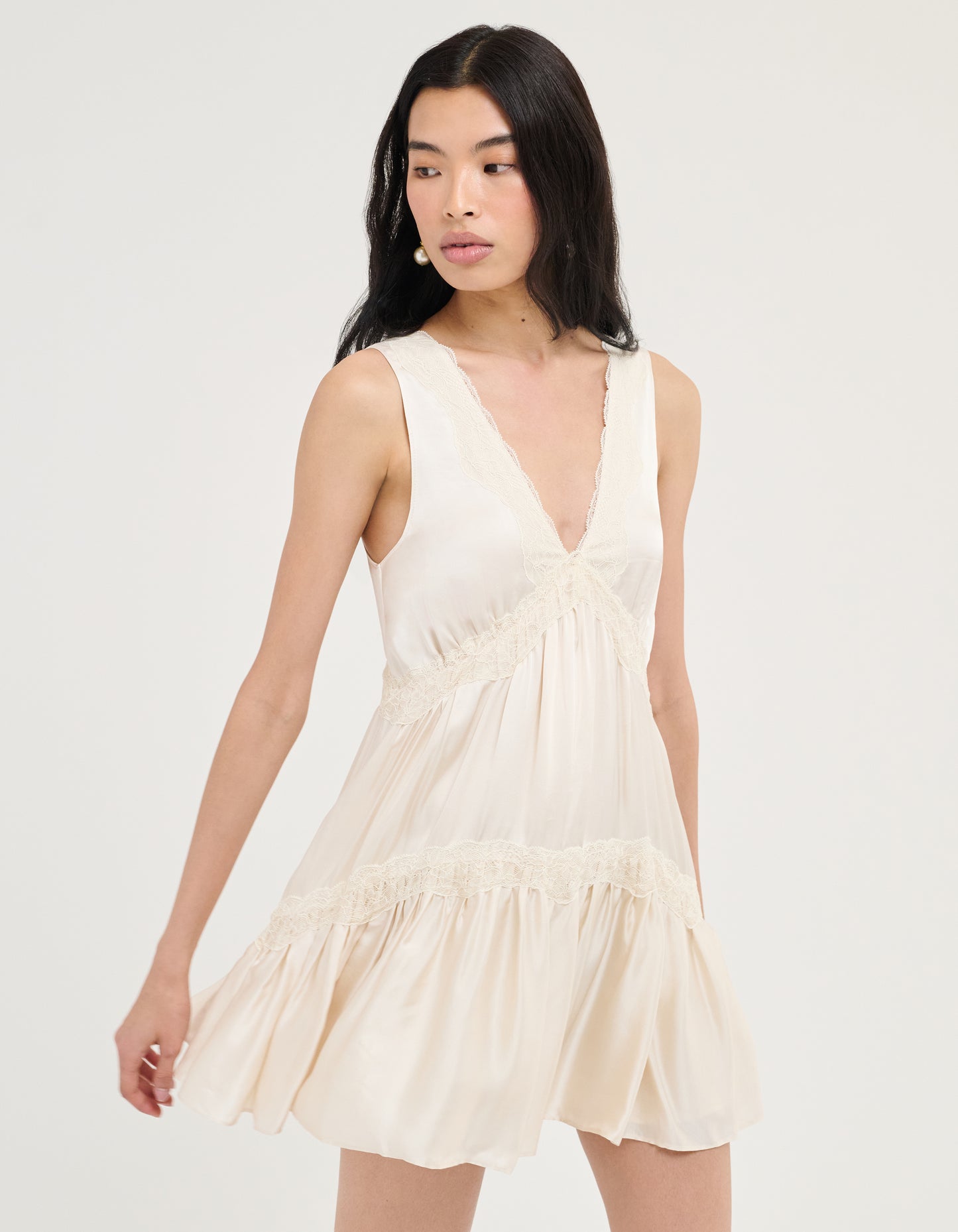 Moonlace Mini Dress | Ivory