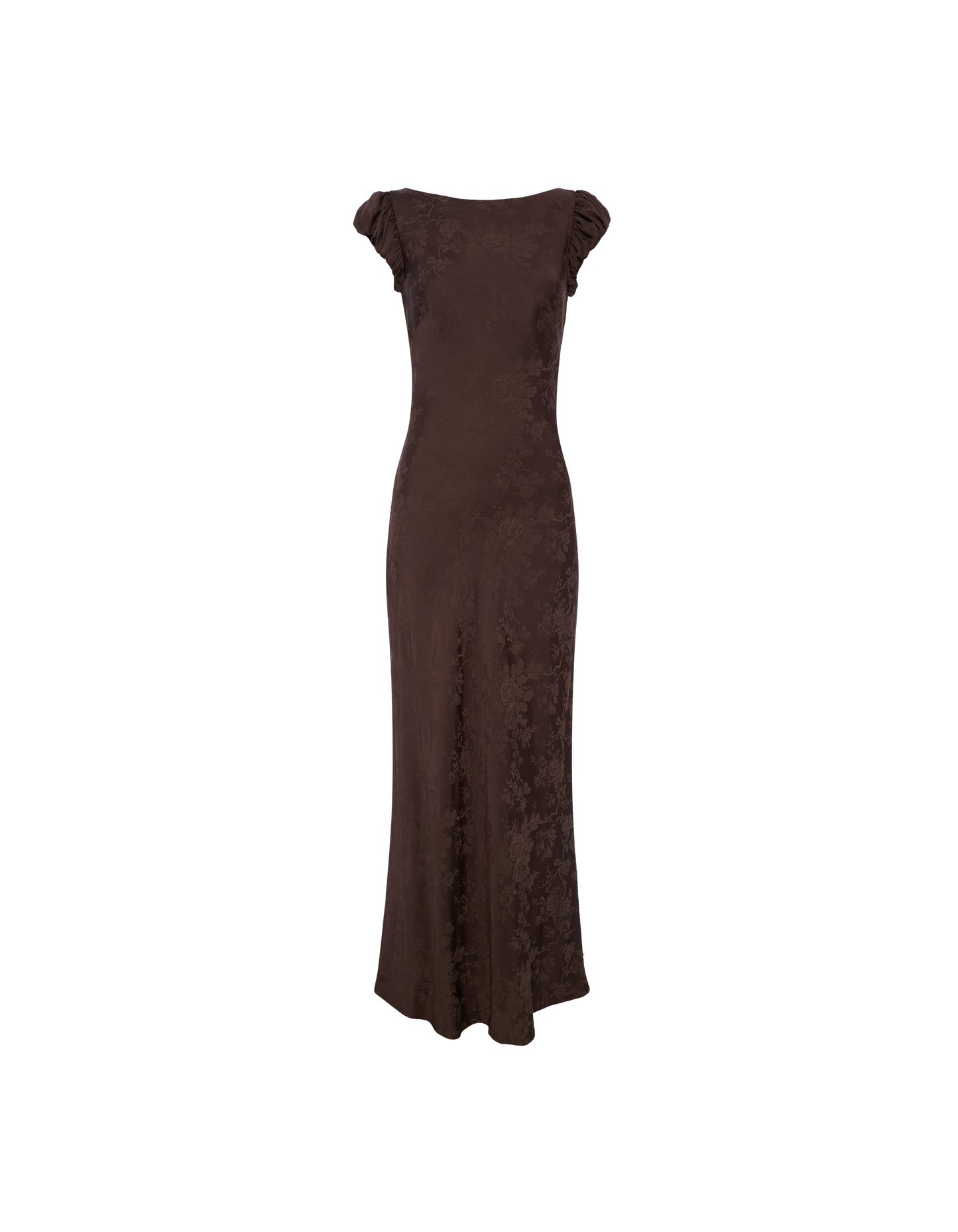 Moonlit Maxi Dress | Espresso Jacquard