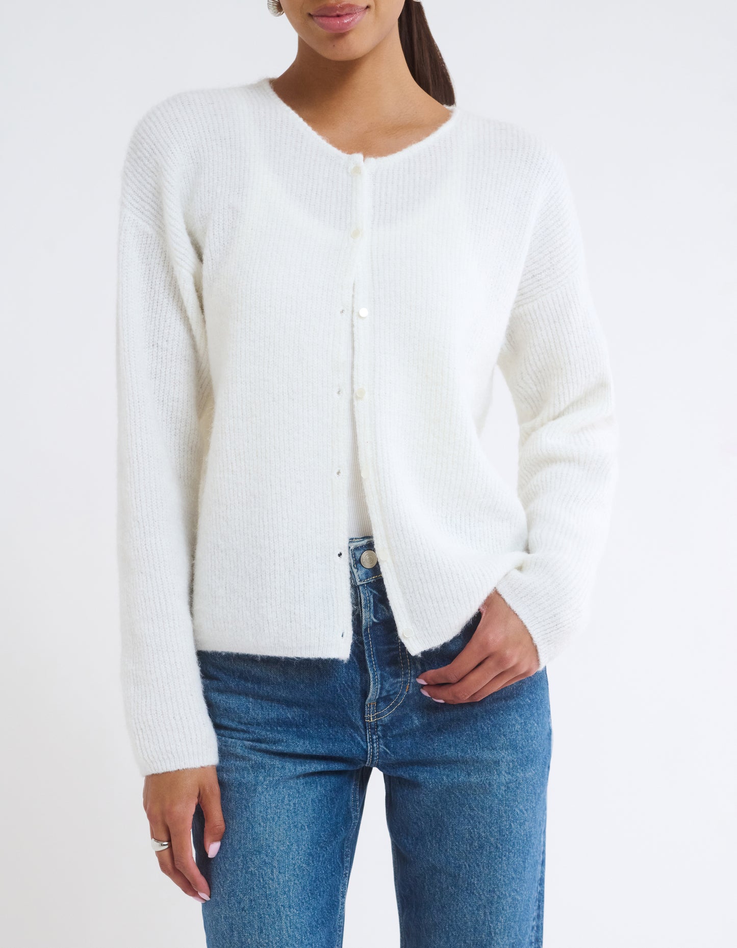 Newport Cardigan | Ivory