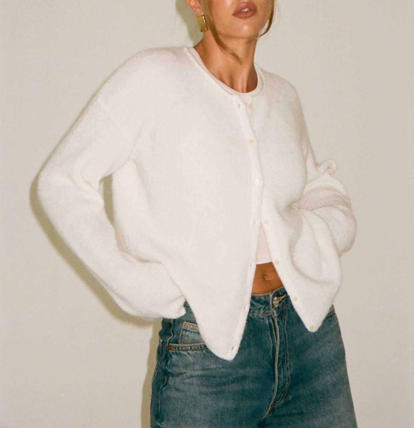 Newport Cardigan | Ivory