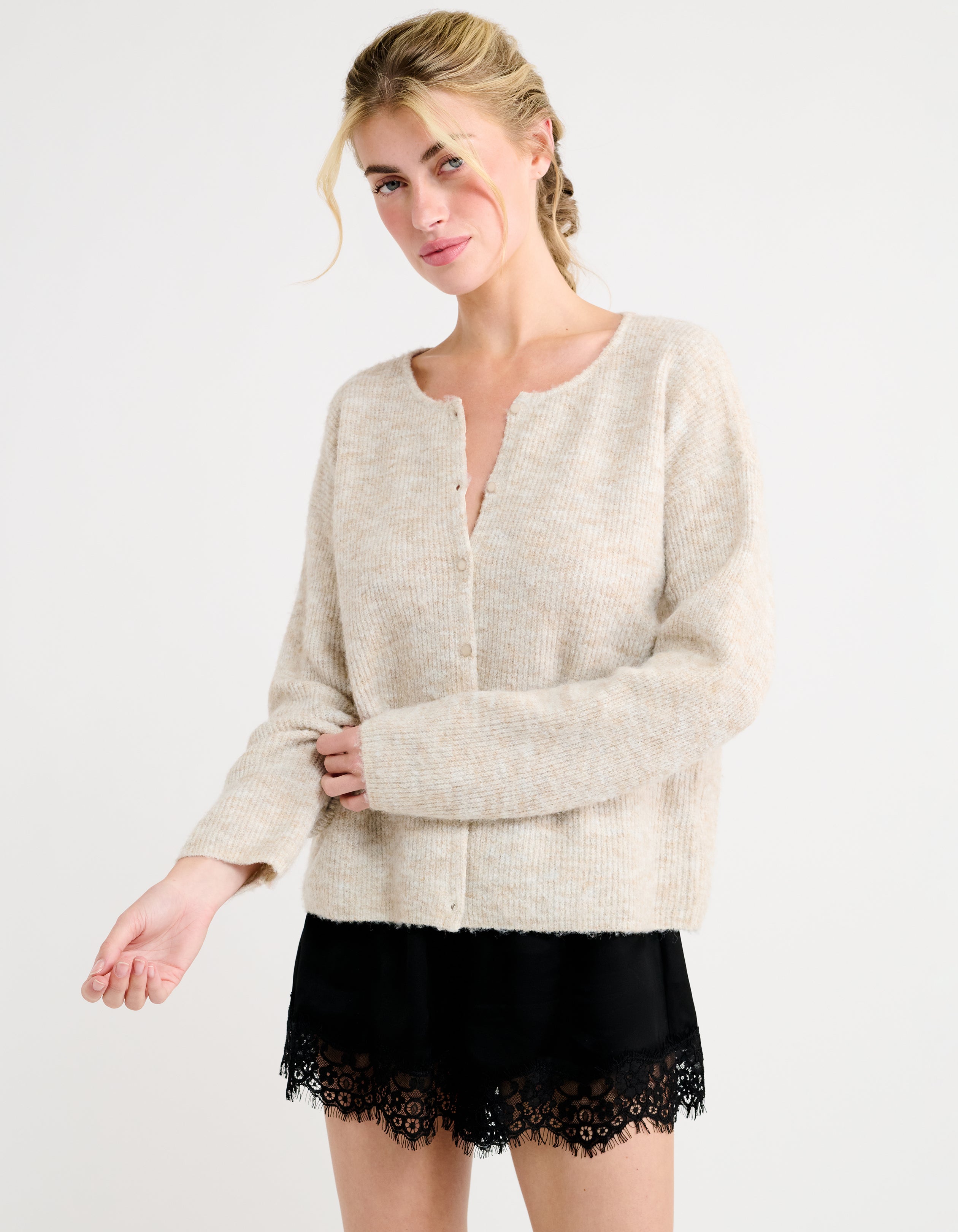 Newport Cardigan | Oatmeal Heather – Rumored