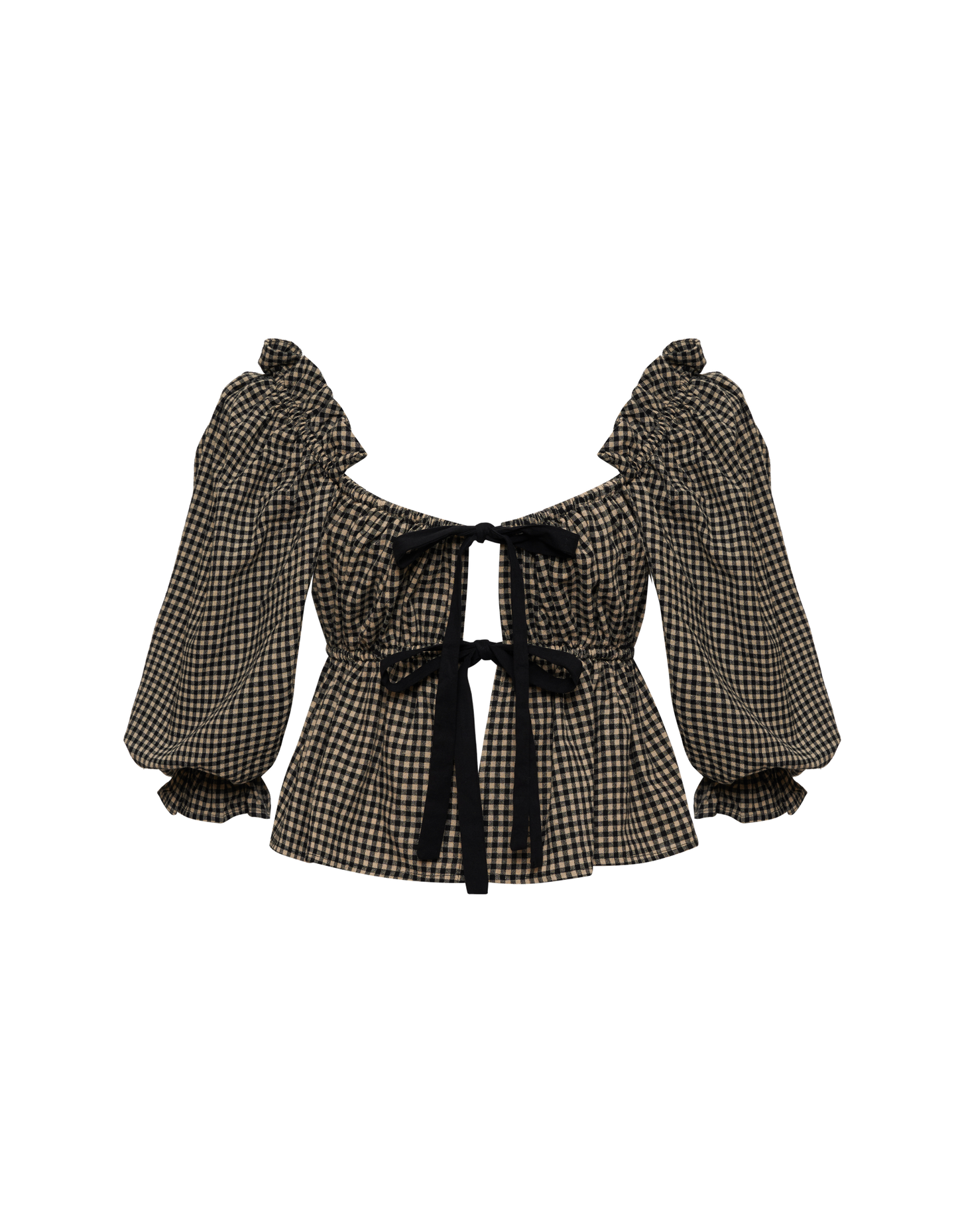 Parton Top | Black Gingham